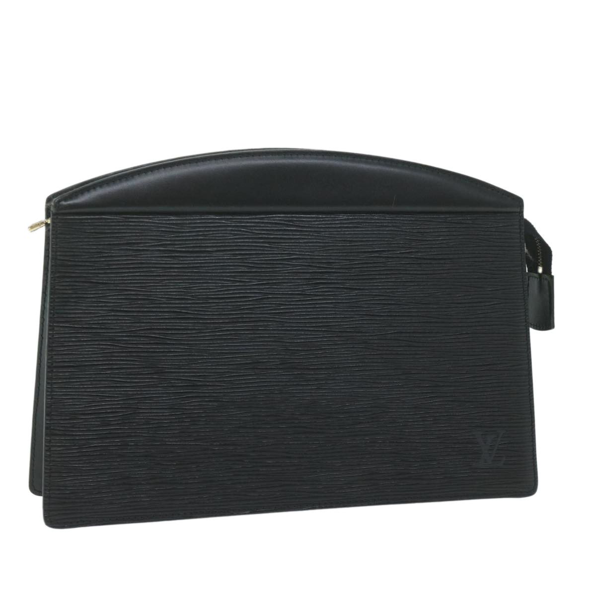 image of Louis Vuitton Epi Trousse Crete Clutch Bag Black M48402 Lv Auth 64530, Women's