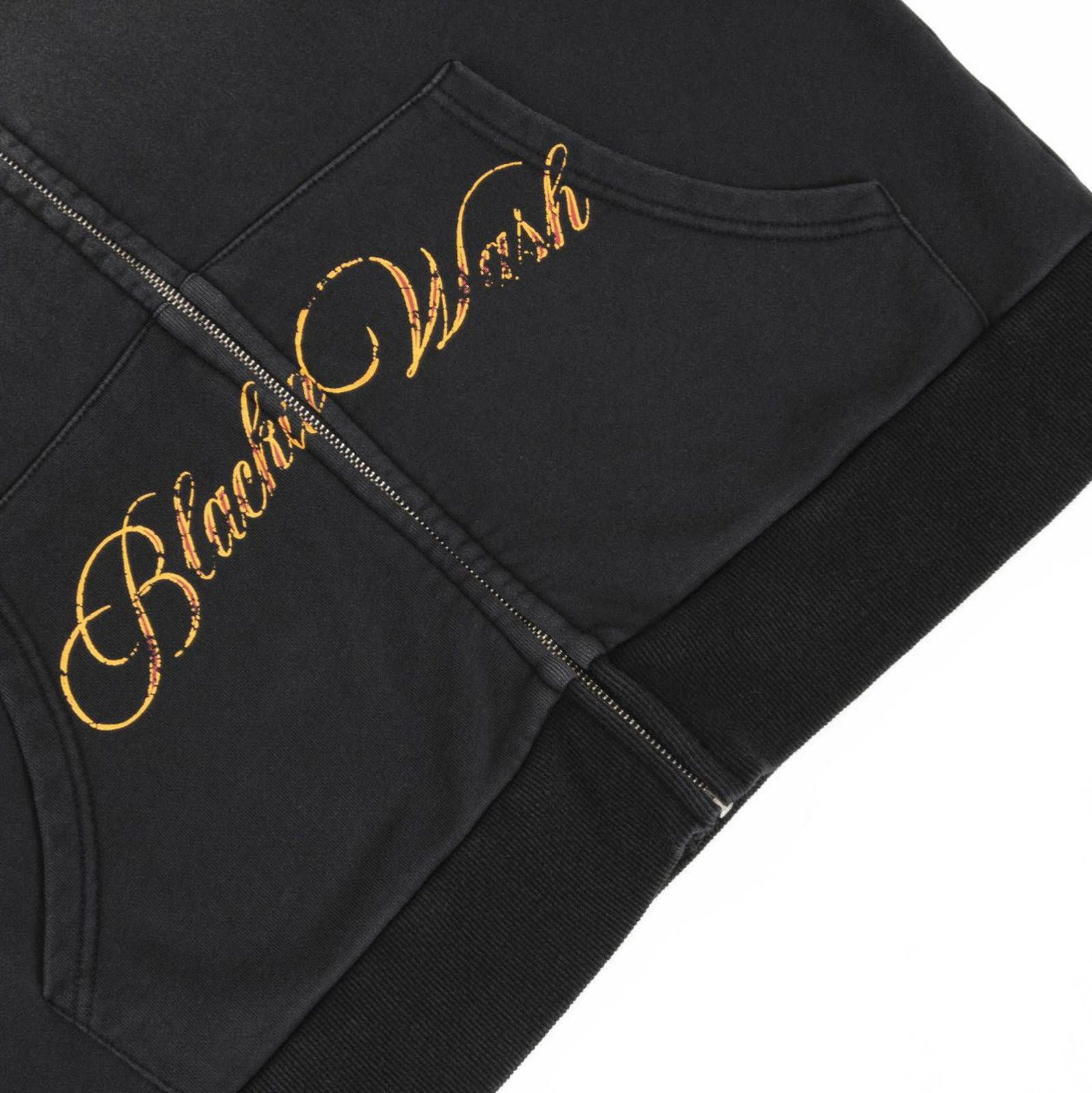 Japanese Brand Black Zip-Up Hoodie with Embroidered Crest and Script Size US M / EU 48-50 / 2 - 4 Thumbnail