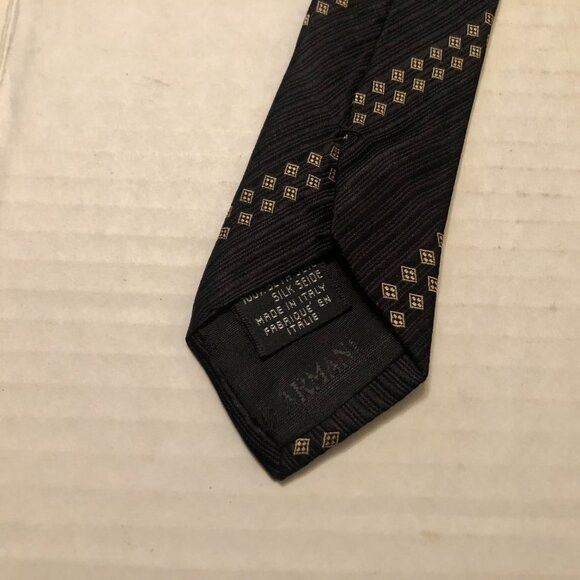 Giorgio Armani Giorgio Armani men's new brown silk tie 3 3/4" X 58" Size ONE SIZE - 5 Thumbnail