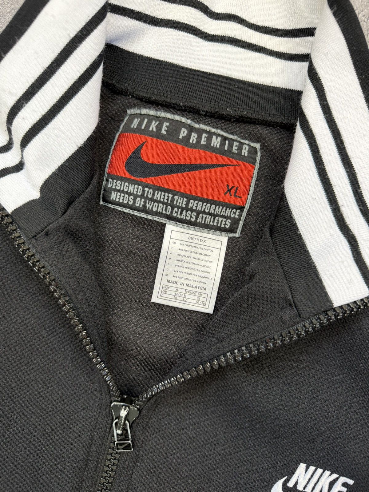 Nike Vintage 90s Nike Track Top Jacket Retro Swoosh Y2K Drill Size US XL / EU 56 / 4 - 12 Thumbnail