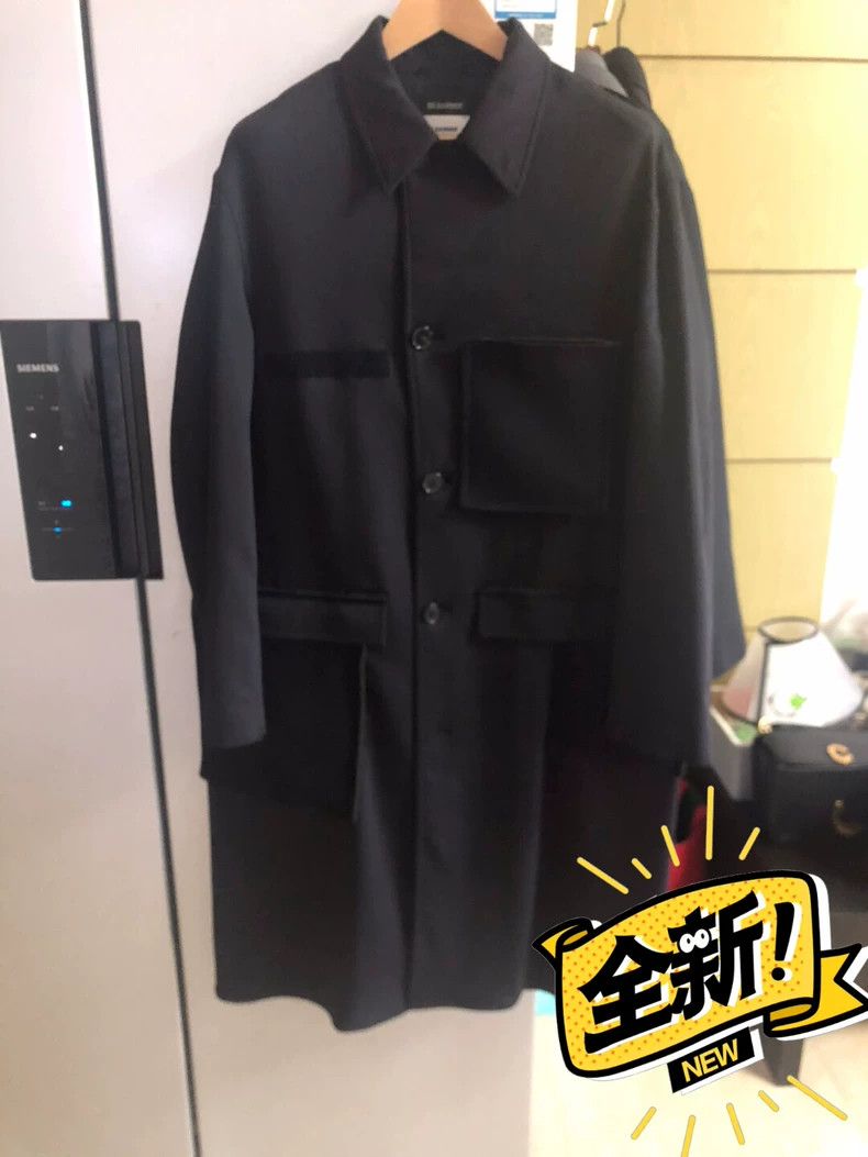 Jil Sander Jil Sander wool deconstructed coat jacket Size L / US 10 / IT 46 - 1 Thumbnail