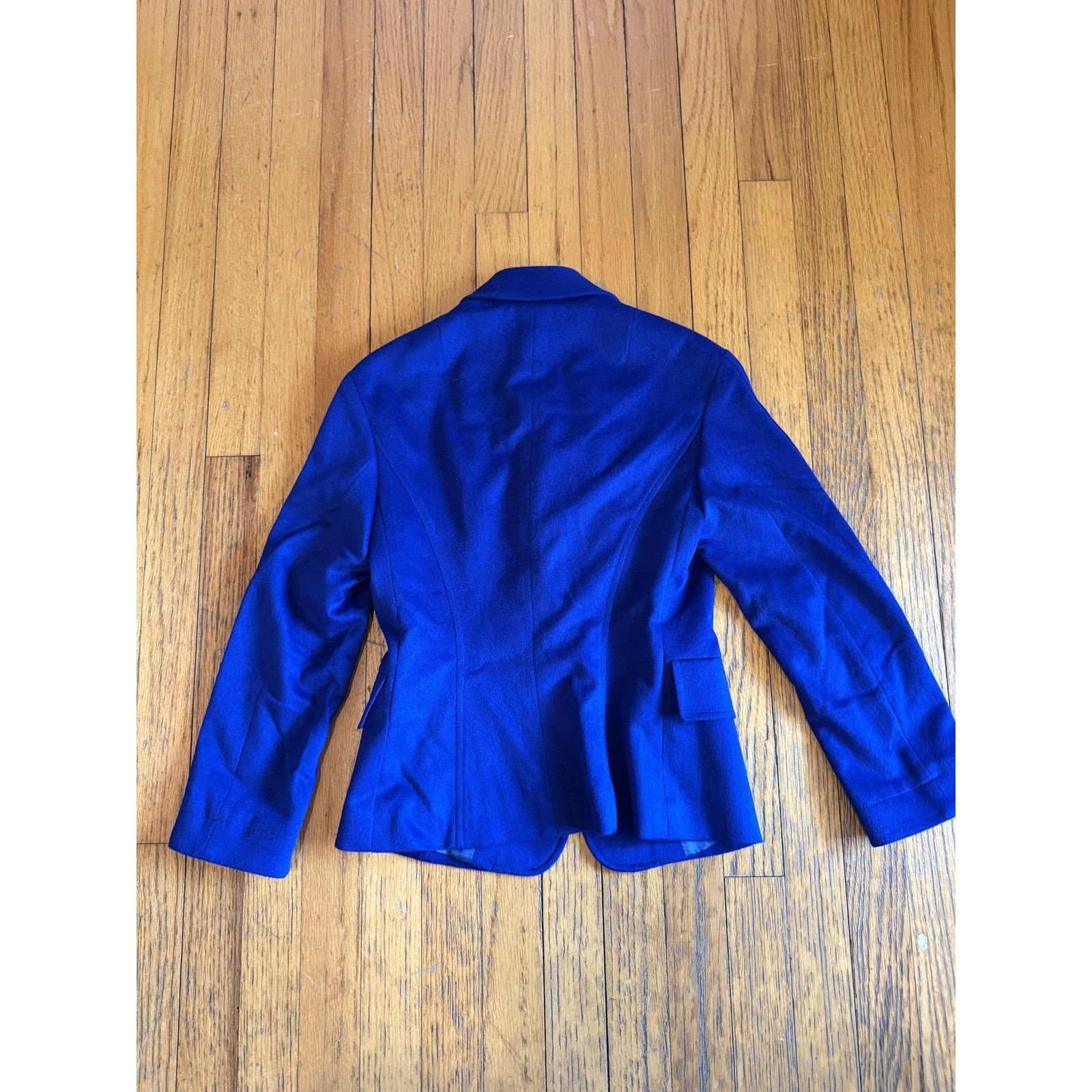 Akris Akris Punto Womens Angora Tailored Blazer Blue Size XS / US 0-2 / IT 36-38 - 7 Thumbnail