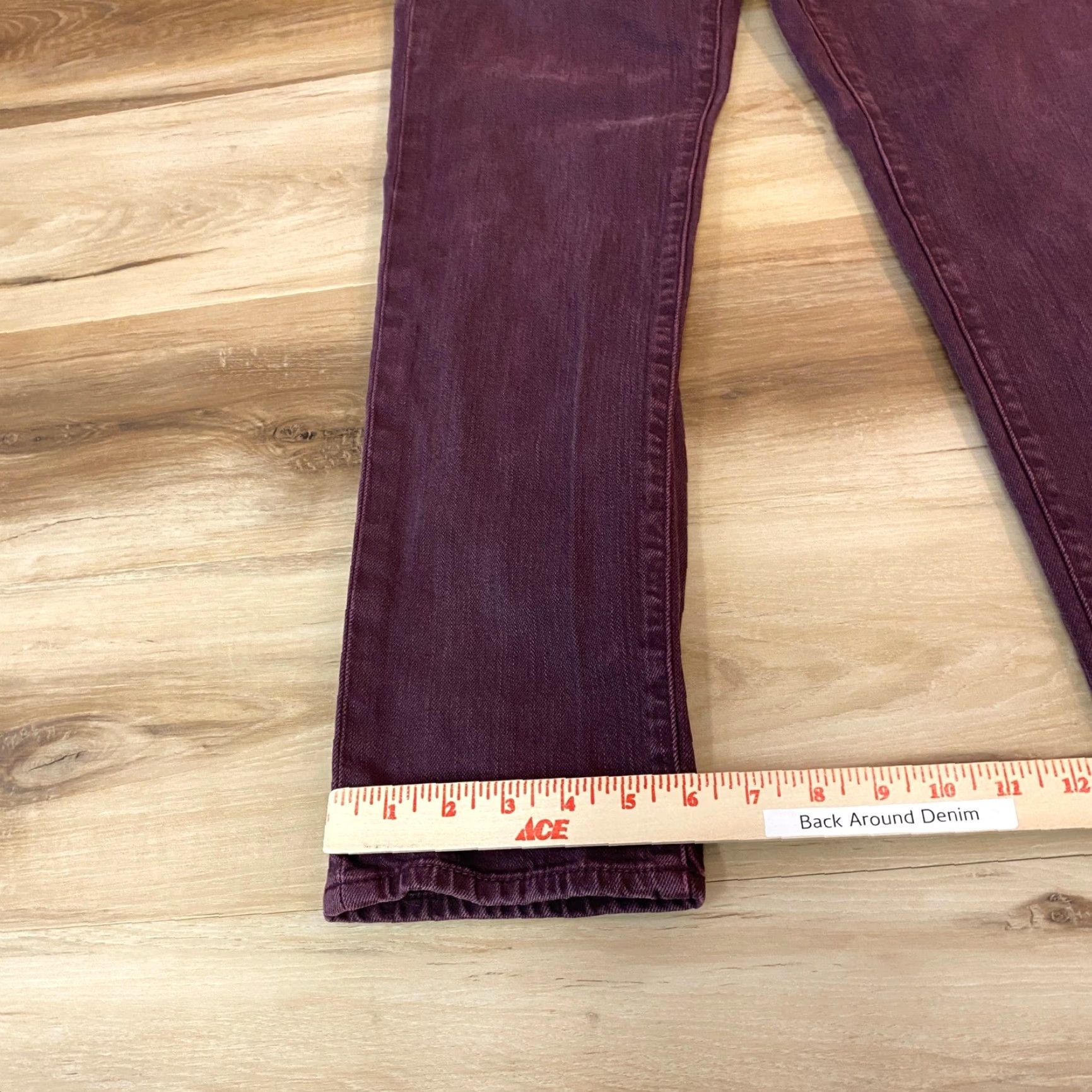 Bonobos Bonobos Mens Travel Jeans 30x30 Purple Garment Dyed American Denim Size US 30 / EU 46 - 6 Thumbnail