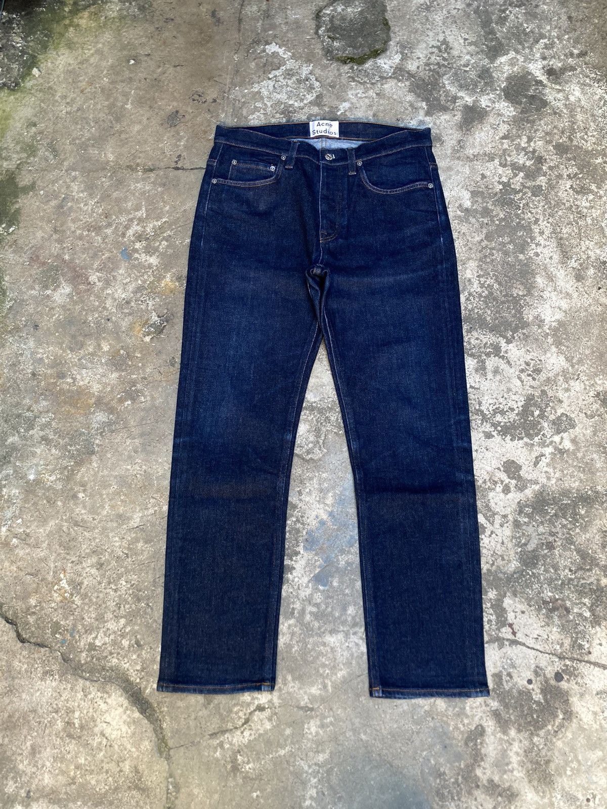 Acne Studios Acne Studios Deep Blue Ankle Jeans Size US 31 - 1 Thumbnail