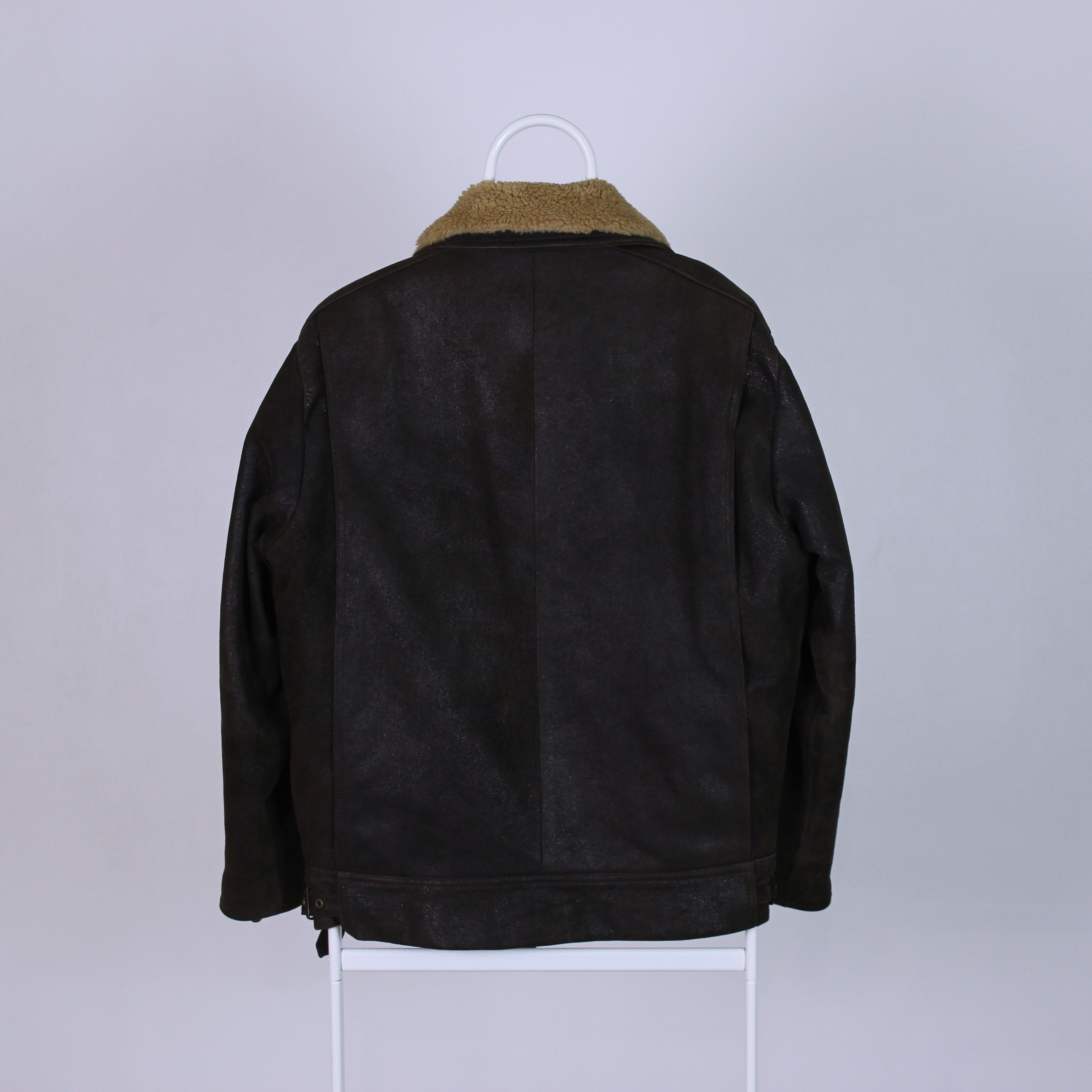 Leather Bassett heavy vintage aviator leather jacket winter M Size M / US 6-8 / IT 42-44 - 12 Thumbnail