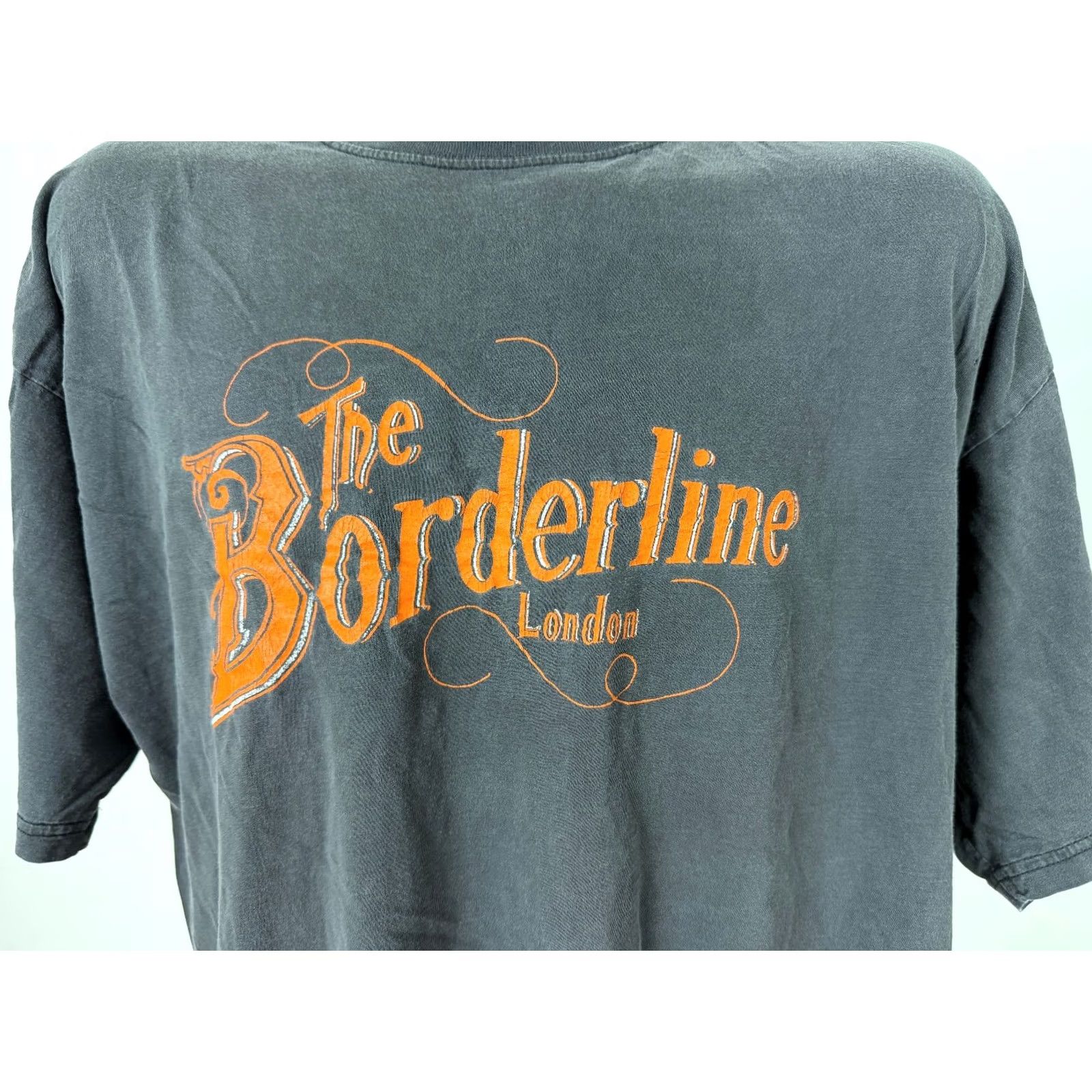 Avenue VINTAGE The Borderline London Shirt XL Concert Grunge Y2K Mens T-Shirt Black 90s Music Streetwear Size US XL / EU 56 / 4 - 4 Thumbnail