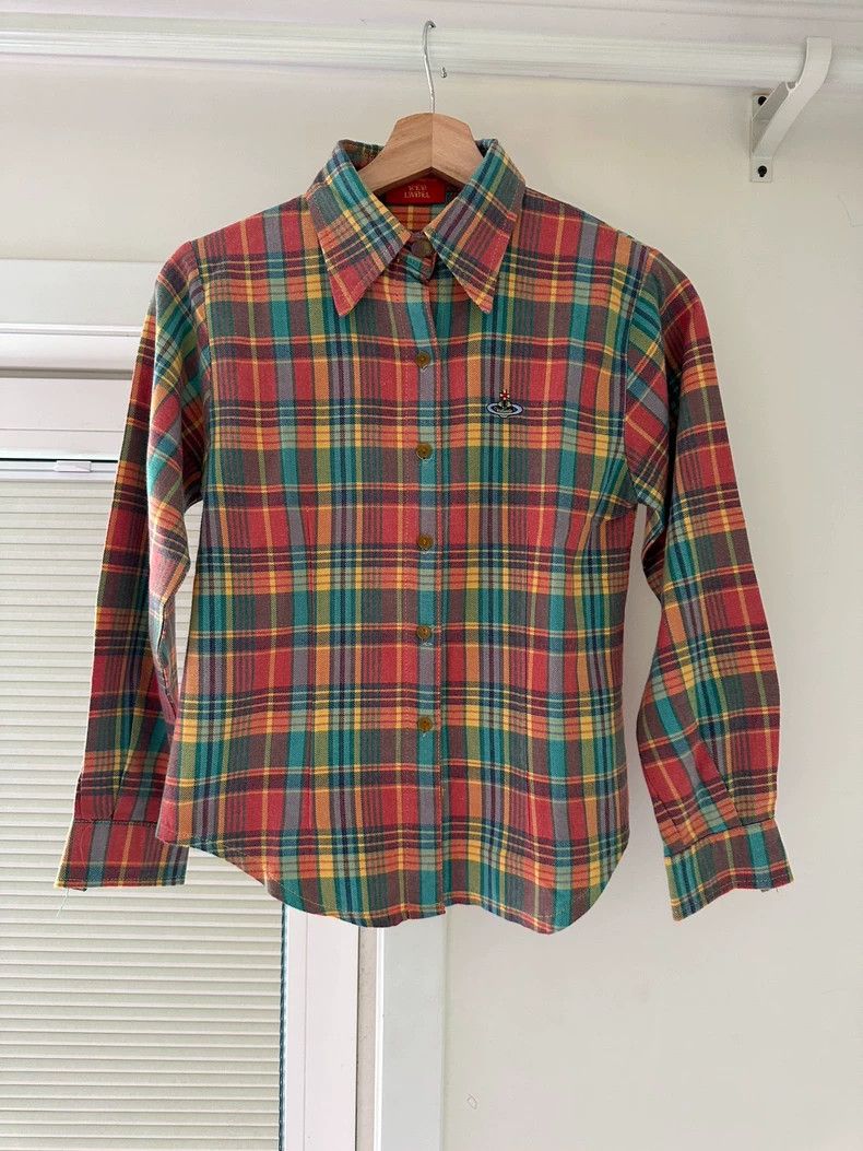 Vivienne Westwood Vivienne Westwood Vintage shirt, plaid shirt shirt Size M / US 6-8 / IT 42-44 - 2 Thumbnail