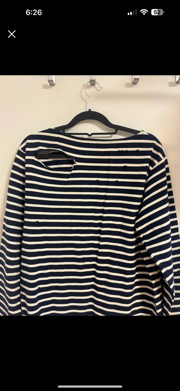 Saint Laurent Paris Saint Laurent Distressed long sleeve Size US L / EU 52-54 / 3 - 4 Thumbnail