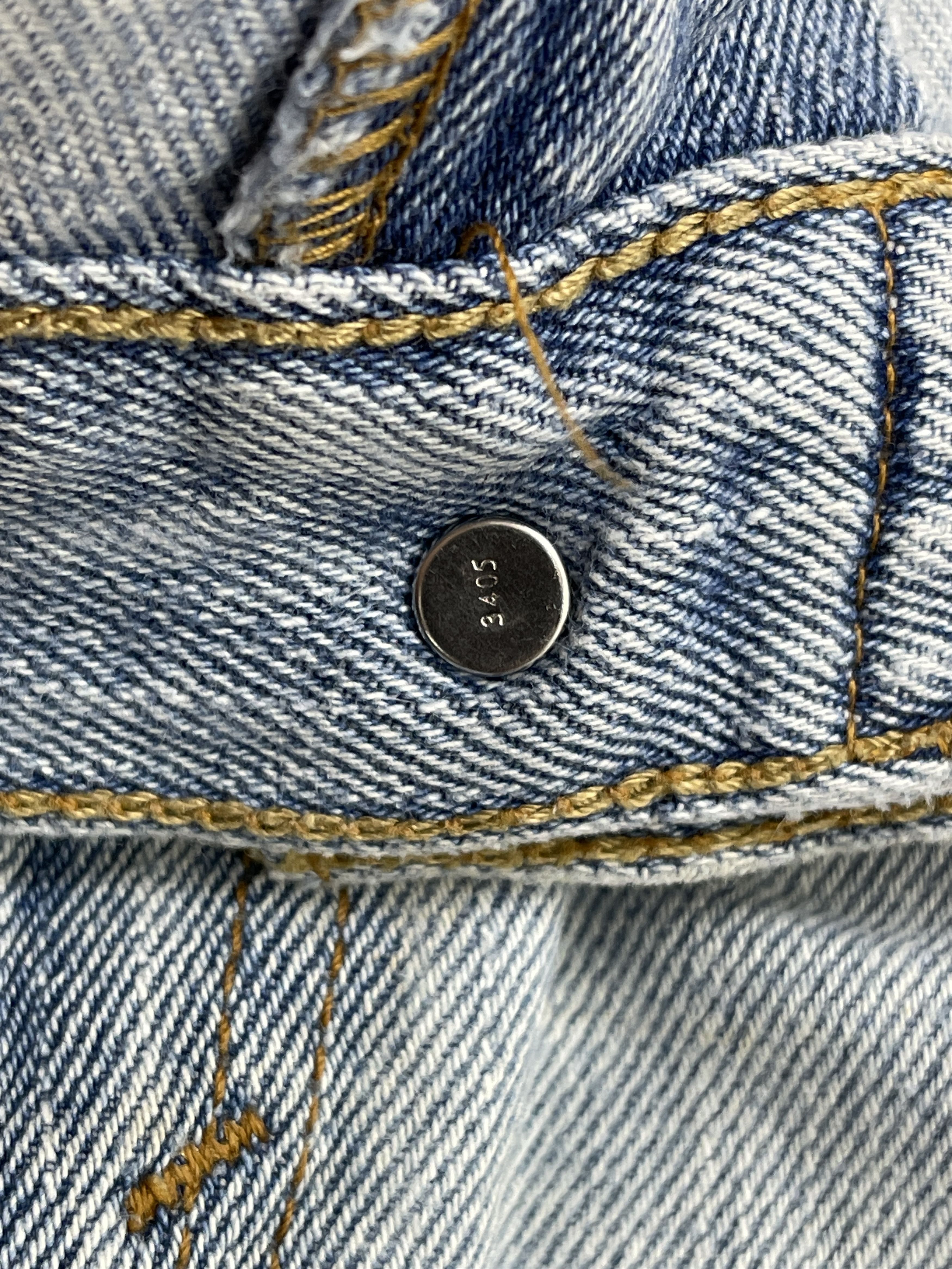 Levi's Vintage Dirty Levis 505 Light Washed Jeans DP2572 Size US 35 - 12 Thumbnail