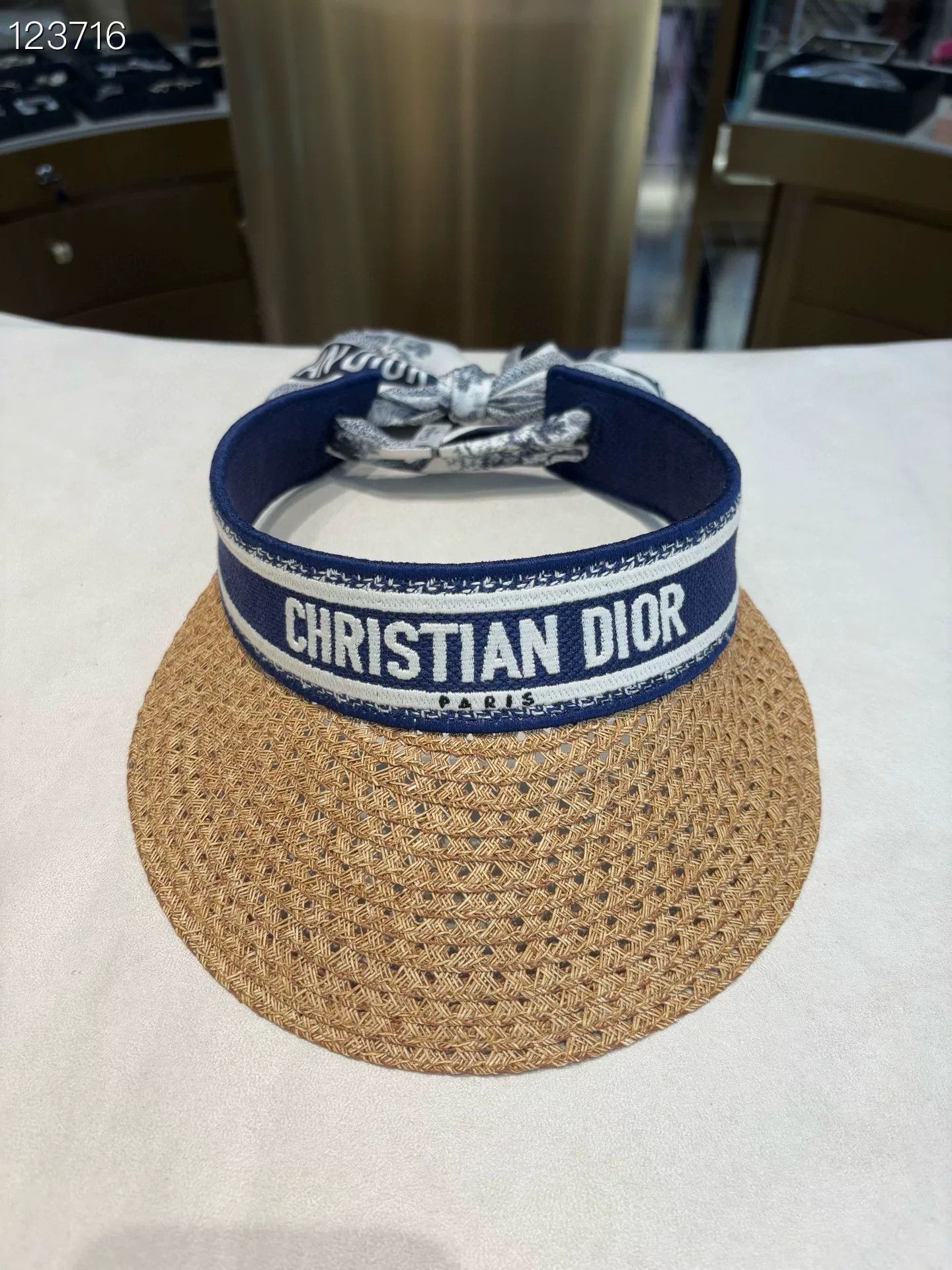 Dior Dior UV Protection Woven Visor Hat Size ONE SIZE - 1 Thumbnail