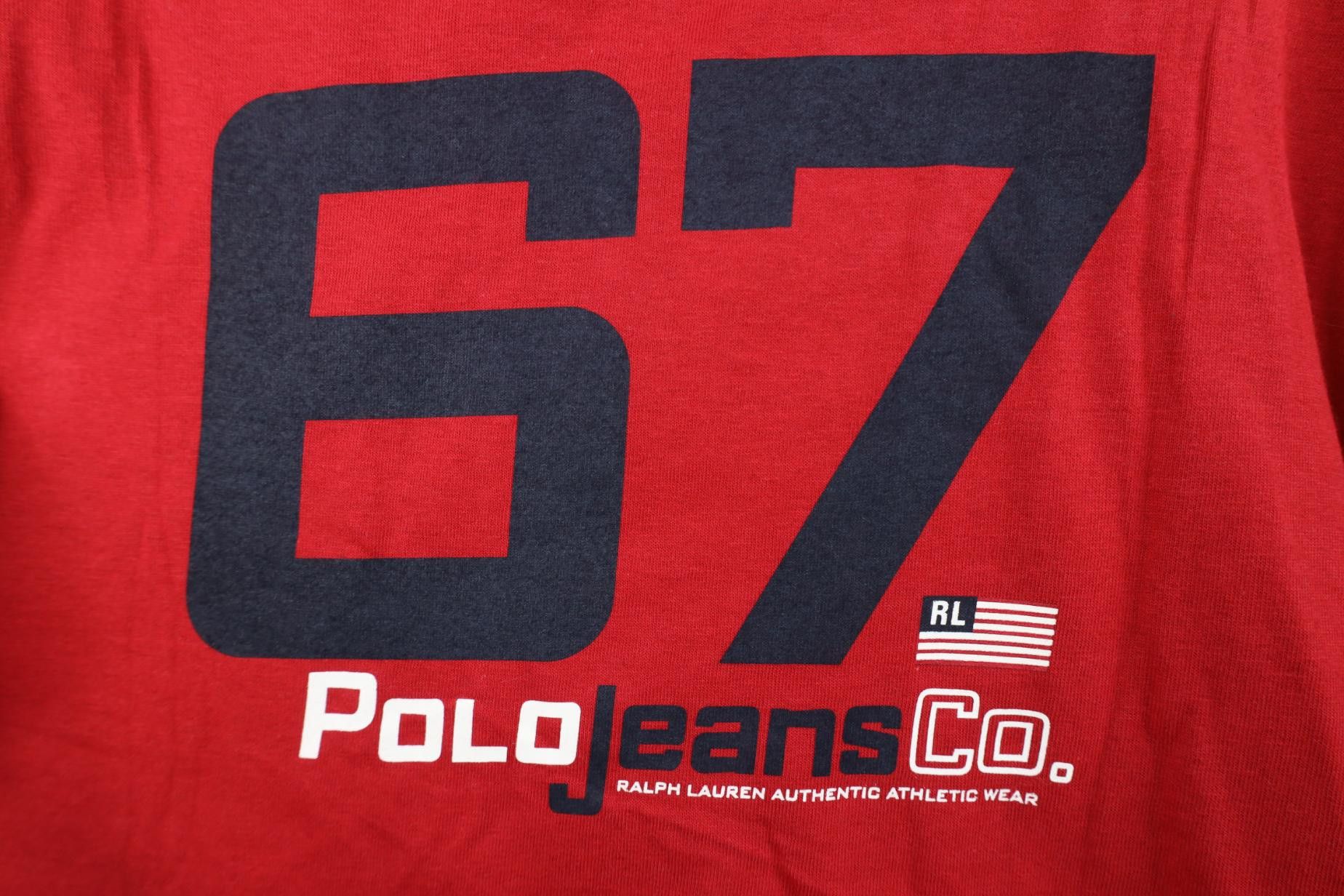 Polo Ralph Lauren Deadstock Vintage 90s Ralph Lauren USA Short Sleeve T-Shirt Size US XL / EU 56 / 4 - 11 Thumbnail