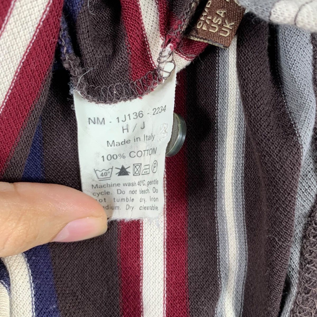 Bally Vintage BALLY MADE IN ITALY Crest Logo Striped Polo Tee Size XL / US 12-14 / IT 48-50 - 7 Thumbnail