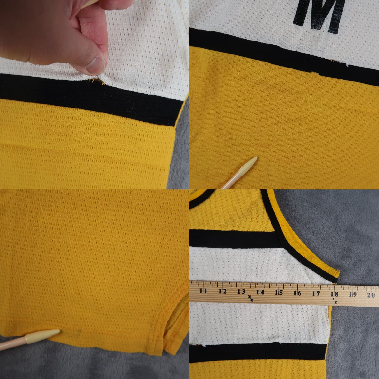 Vintage VINTAGE Russell Basketball Jersey 60s Yellow Large L Mens Tank Shirt Nylon Jersey Sleeveless Pullover Round Neck Activewear Size US L / EU 52-54 / 3 - 8 Thumbnail