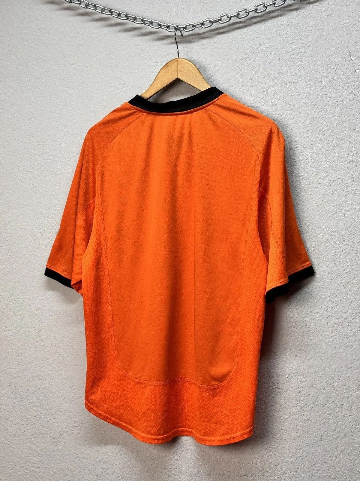 Nike × Vintage VERY RARE NIKE NETHERLANDS KNVB SOCCER JERSEY Y2K DRILL 90s Size US L / EU 52-54 / 3 - 5 Thumbnail