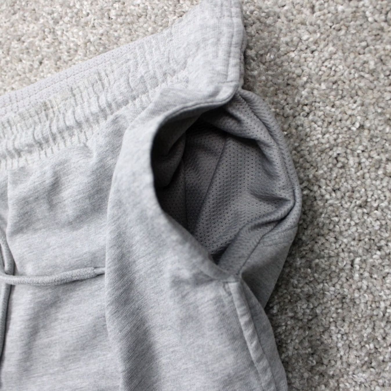 Kappa Kappa Sweat Shorts Men Large Gray Drawstring 100% Cotton Athleisure w/ 7" inseam Size US 33 - 7 Thumbnail