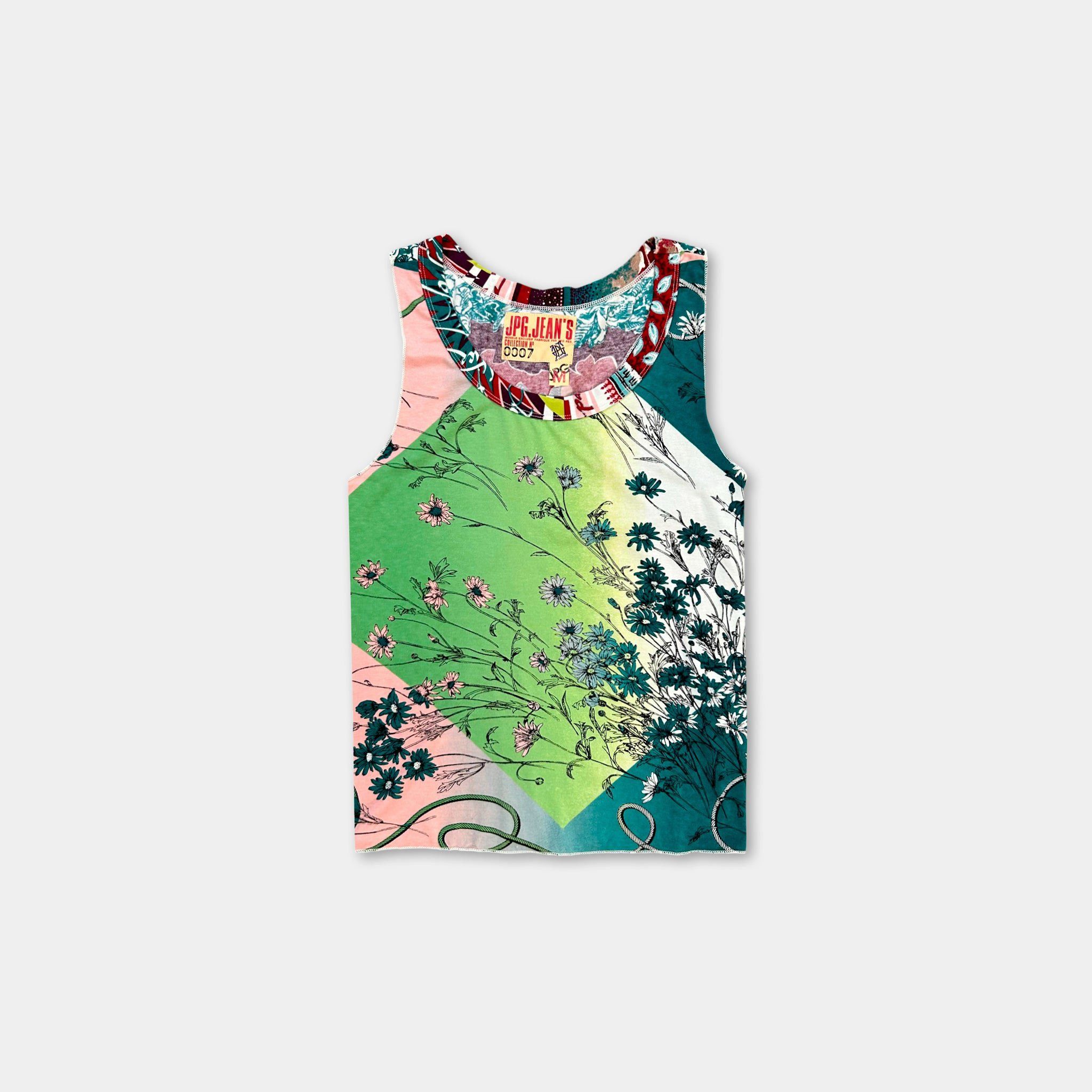 Jean Paul Gaultier Jean Paul Gaultier Floral Floral Tank Top Size M / US 6-8 / IT 42-44 - 1 Thumbnail