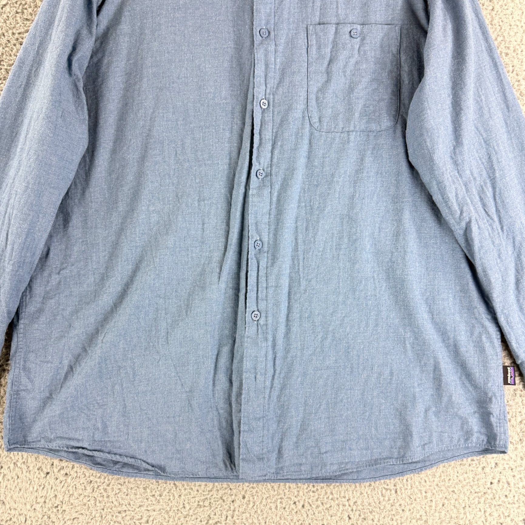 Patagonia Patagonia Button-Down Shirt Mens XXL Blue 100% Organic Cotton Long Sleeve Size US XXL / EU 58 / 5 - 4 Thumbnail