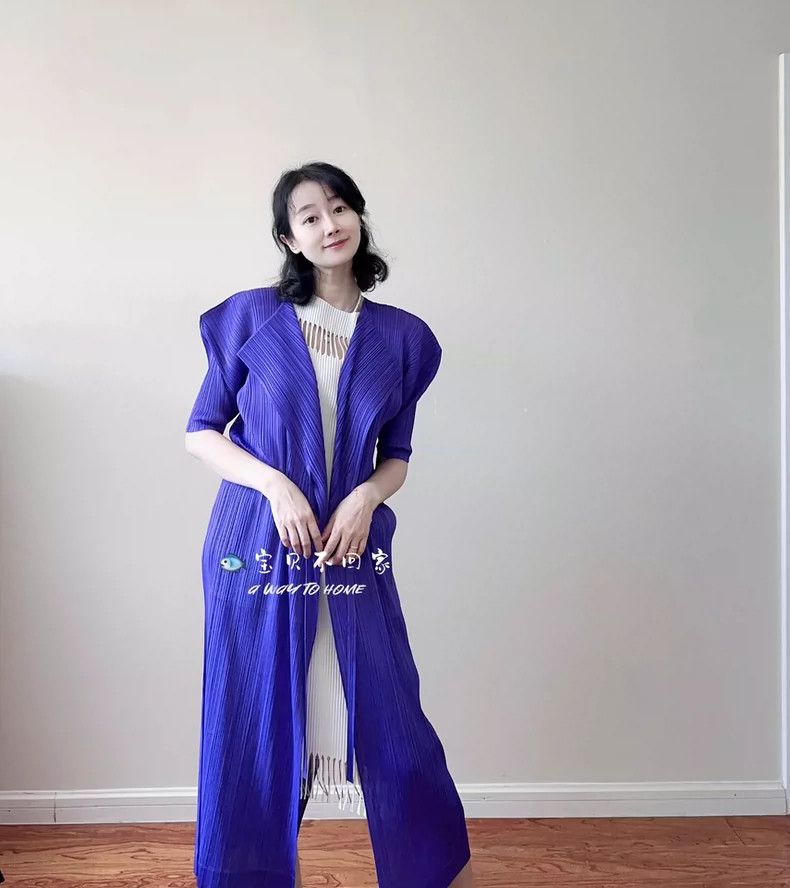 Issey Miyake Issey Miyake Purple dress Size XL / US 12-14 / IT 48-50 - 1 Thumbnail
