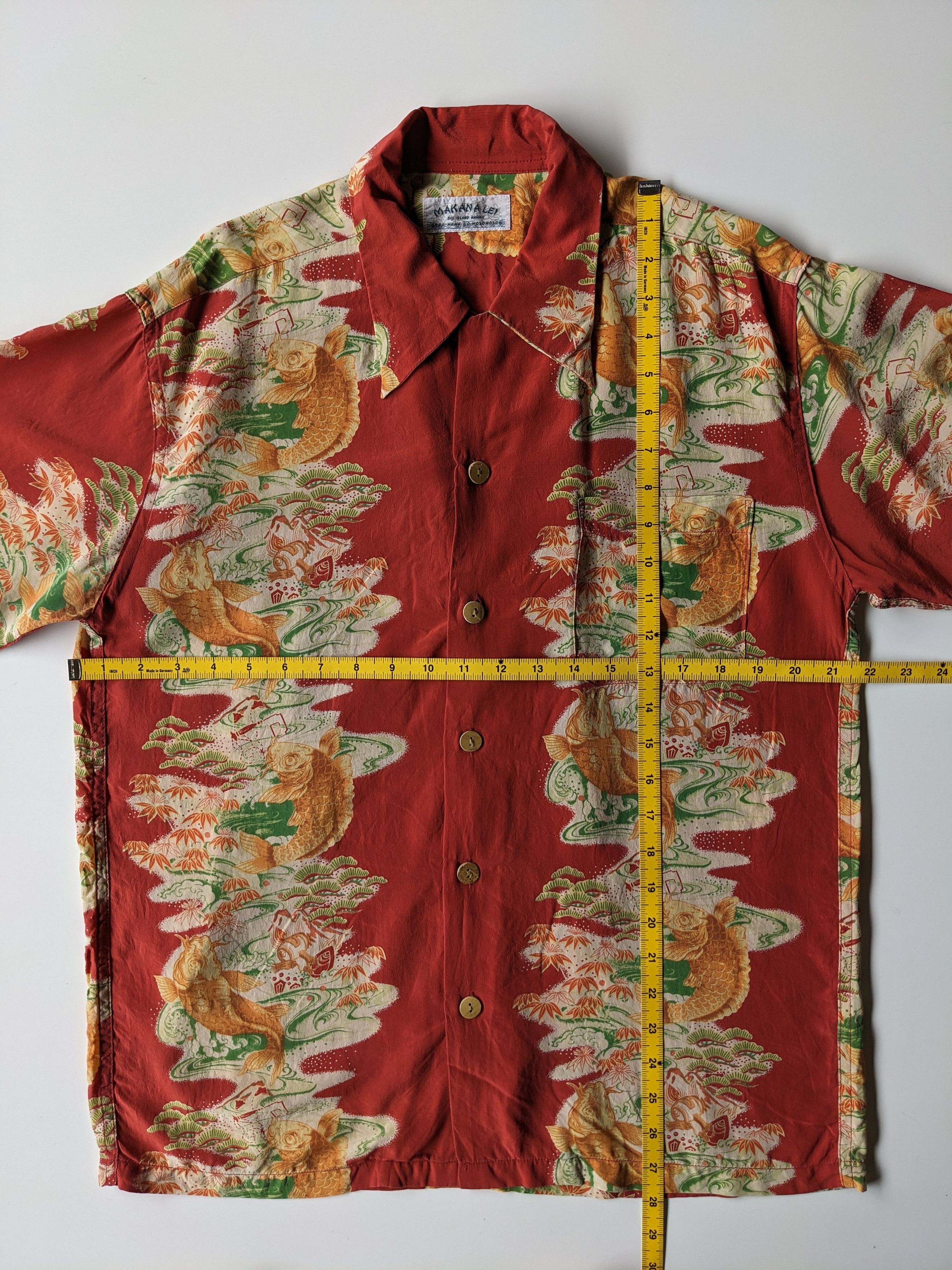 Vintage Vintage Makana Lei koi motif silk Size US L / EU 52-54 / 3 - 10 Thumbnail