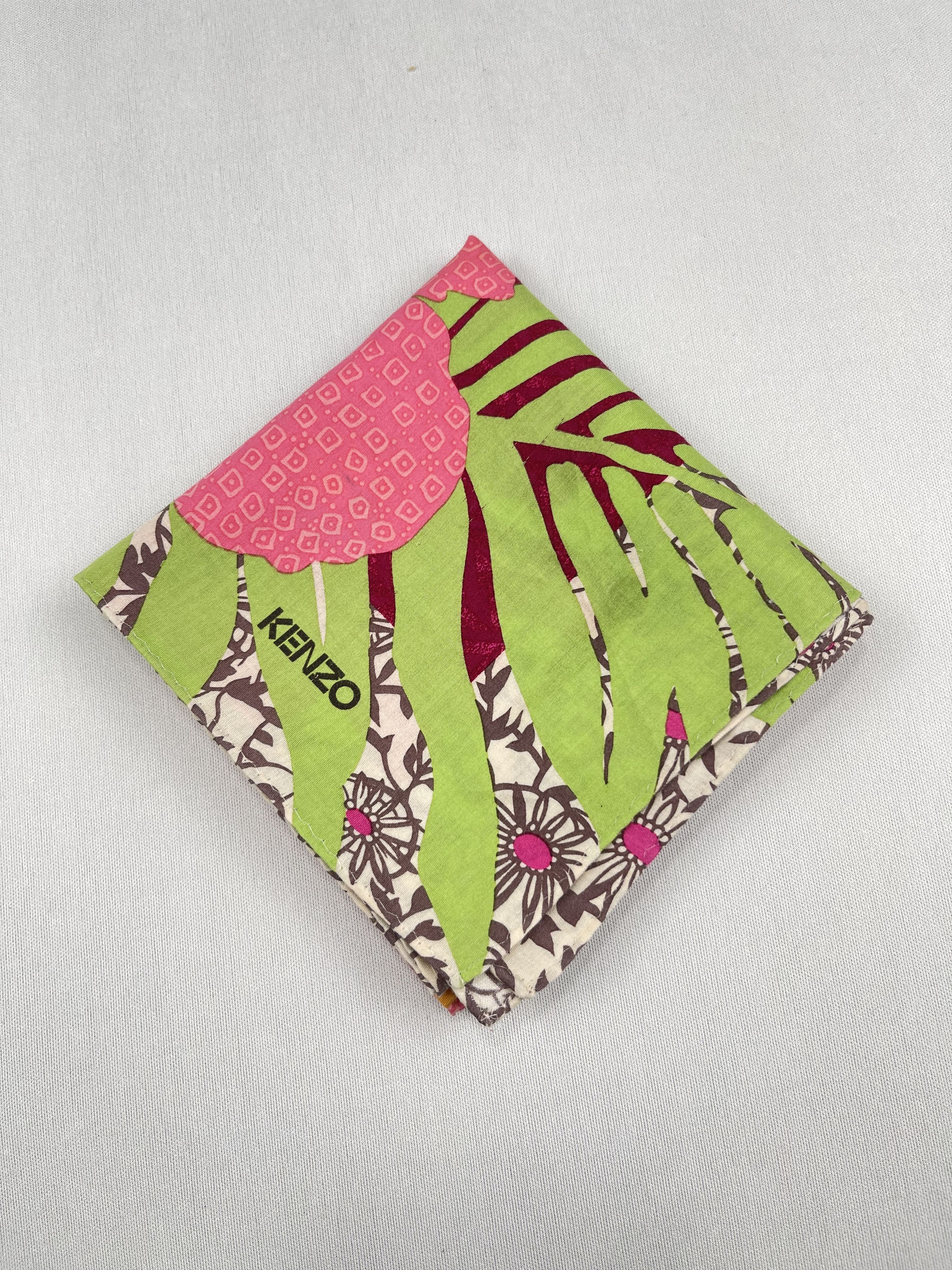 Kenzo Vintage Kenzo Handkerchief Pocket Square Bandana HM0047 Size ONE SIZE - 3 Thumbnail