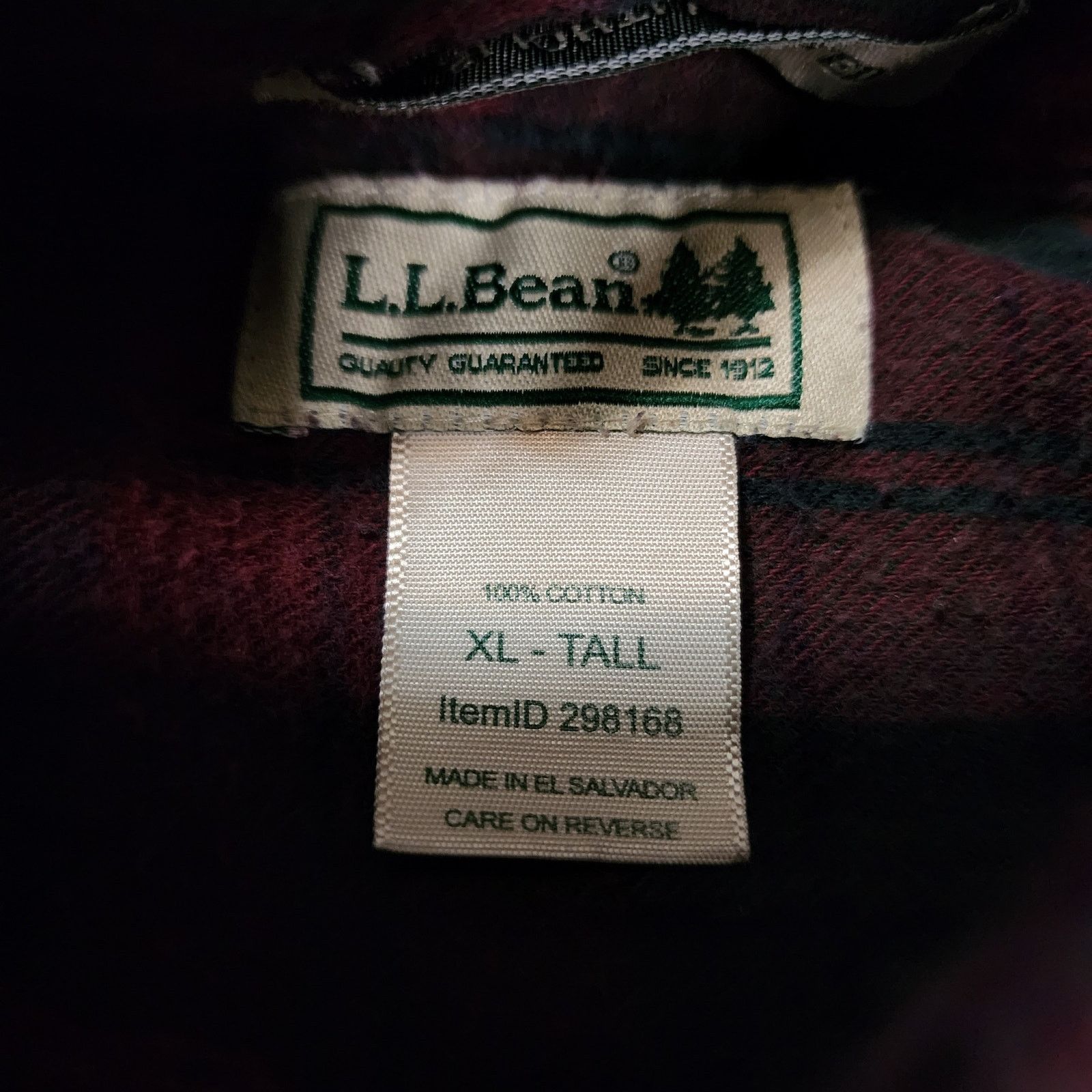 L.L. Bean L.L. Bean long sleeve flannel button up mens sz XL Tall 2418 Size US XL / EU 56 / 4 - 6 Thumbnail