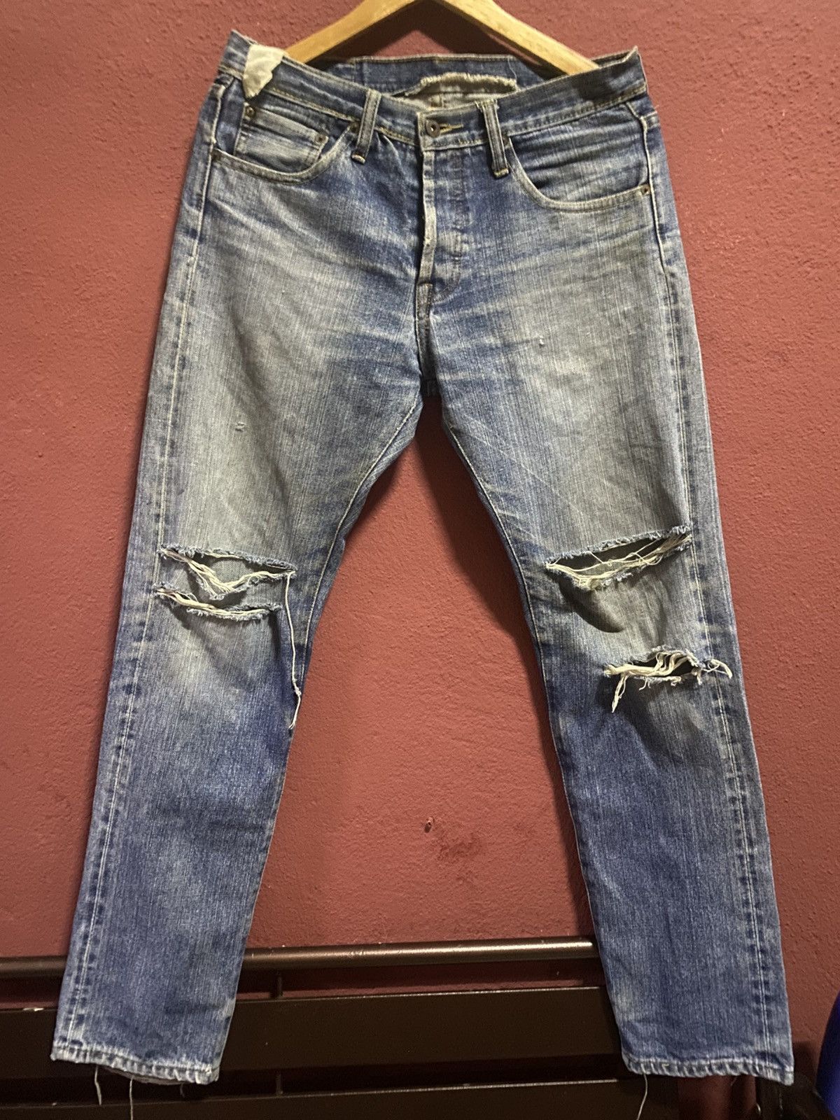 Replay VINTAGE REPLAY Rhinestone Logo Jeans Y2K Archival Lot MV909 Size US 32 / EU 48 - 4 Thumbnail