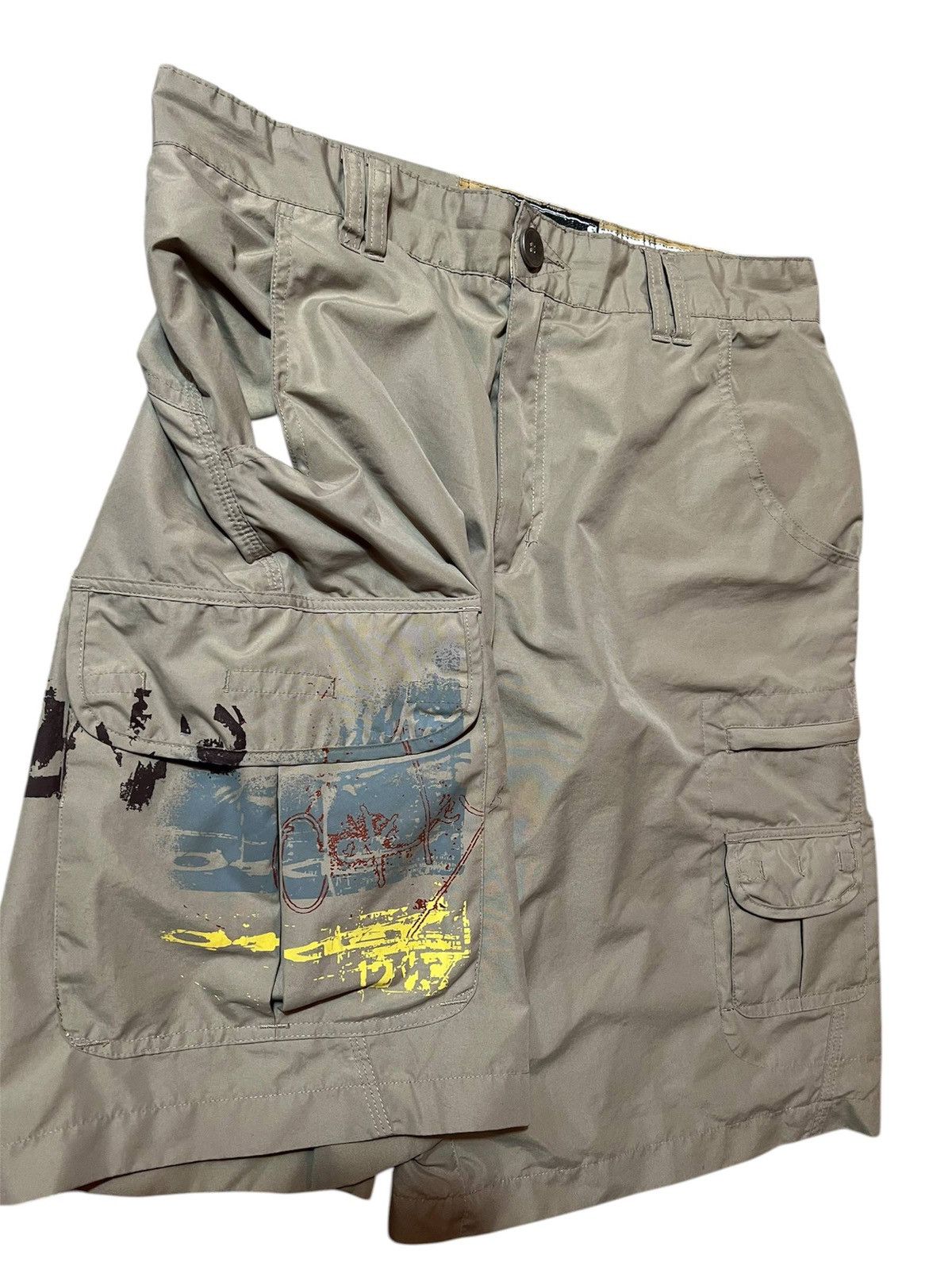 Oakley Oakley Vintage Cargo Shorts Utility Tech Beige Size 33 Size US 33 - 2 Thumbnail