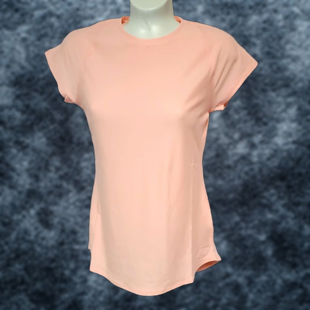 New Balance Womens New Balance WT01164 PSA Transform Salmon Pink Athletic Tee T-Shirt Size S / US 4 / IT 40 - 1 Thumbnail