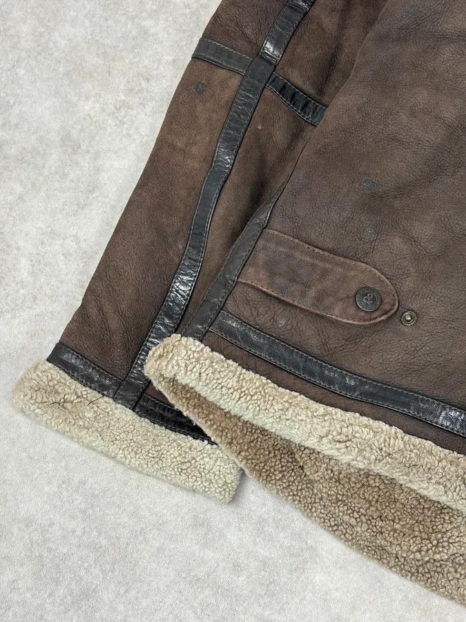 Dolce & Gabbana 1990s Dolce & Gabbana Brown Shearling Leather Jacket Size US M / EU 48-50 / 2 - 11 Thumbnail