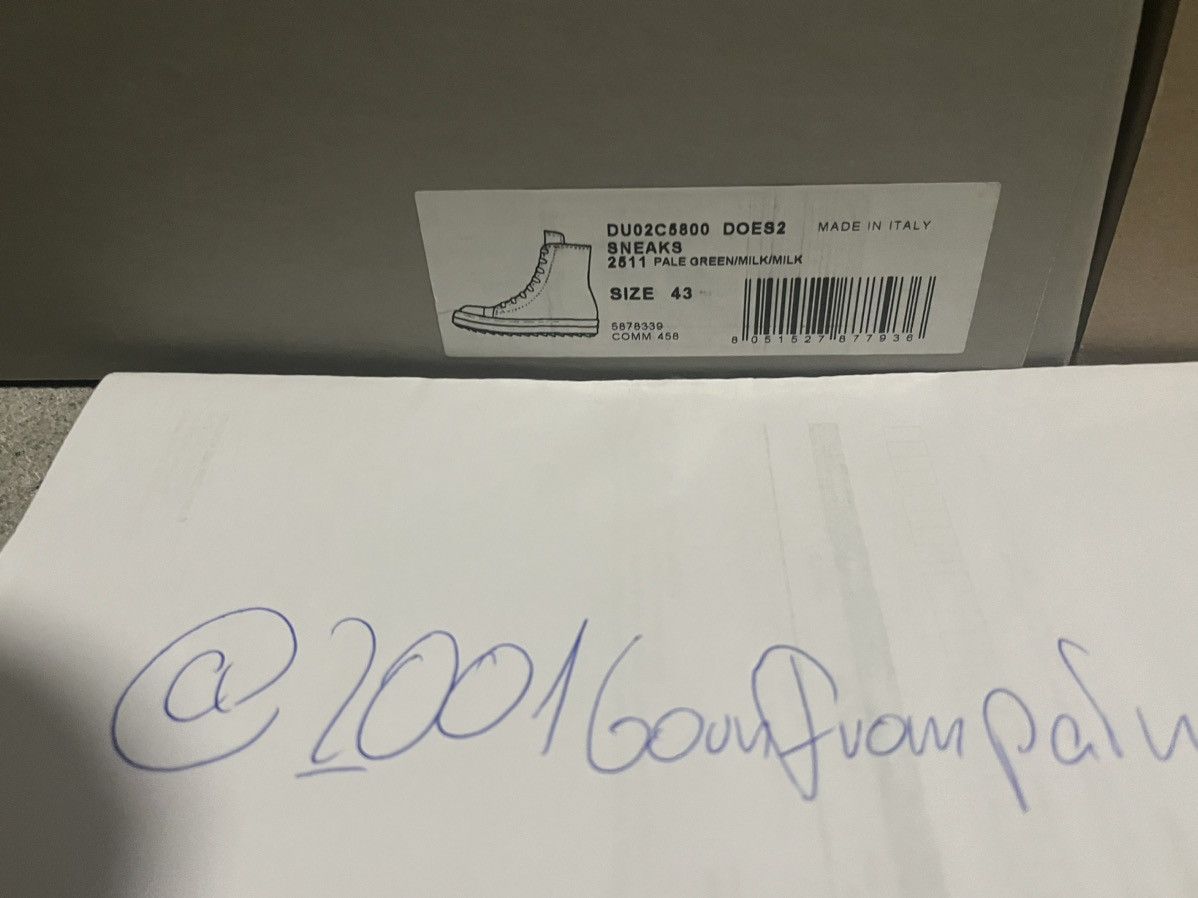 Rick Owens × Rick Owens Drkshdw Rick Owens DRKSHDW Ramones Woven Shoes Sneaks Size US 10 / EU 43 - 9 Thumbnail