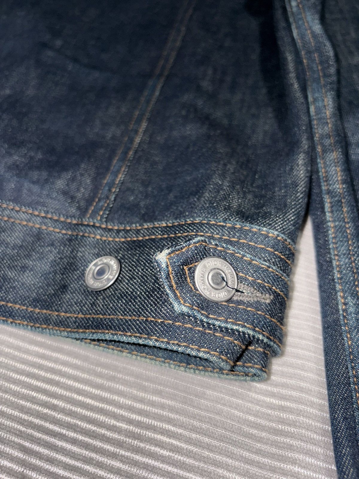 Dior 2000s Dior Homme Jacket Type 2 Denim Made in Japan kva hedi Size US S / EU 44-46 / 1 - 6 Thumbnail