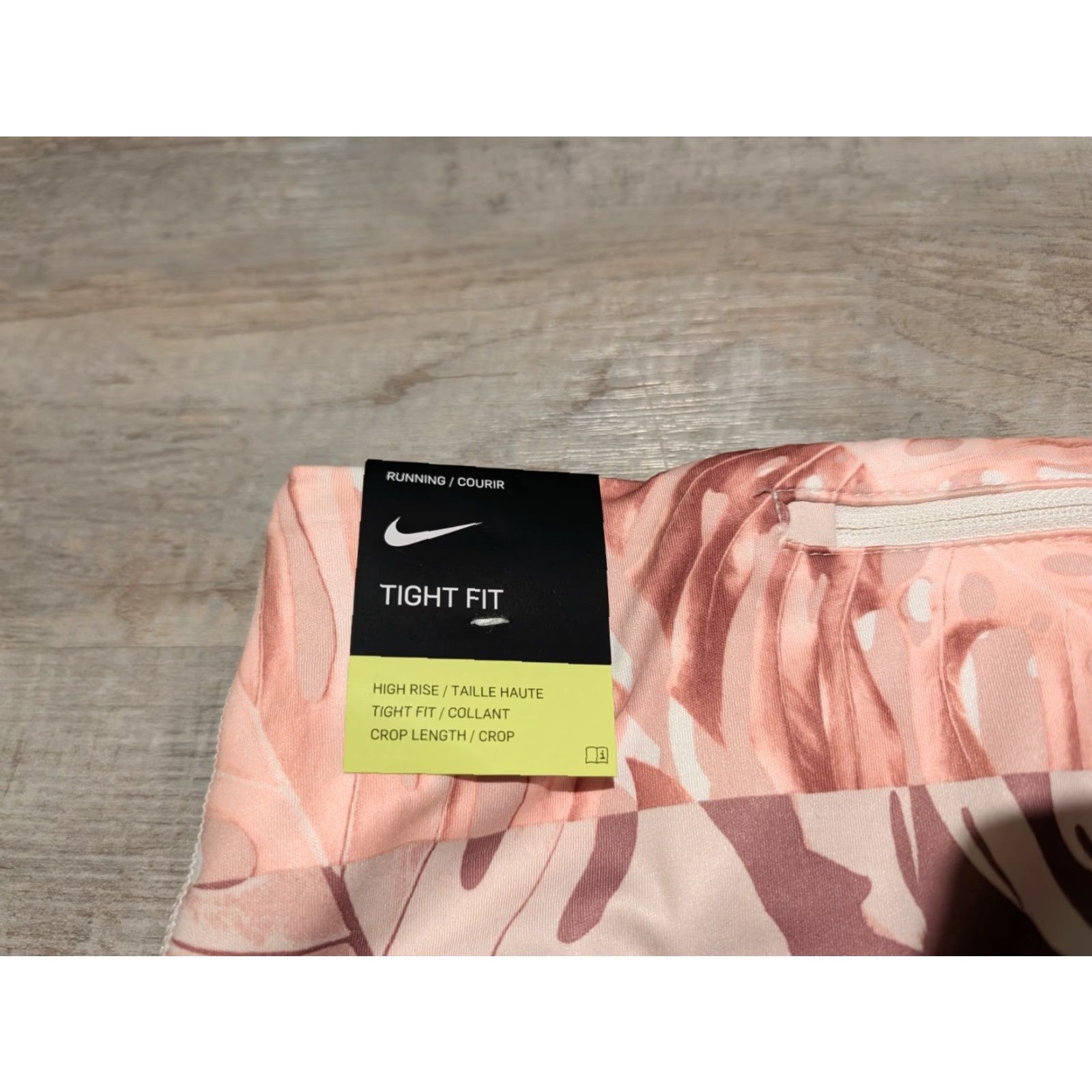 Nike Nike Tights Run Dri Fit FastRun Crop High Rise Pink Floral L Women Ankle Leggings Size L NWT NEW Nike dry Size 36" / US 14 / IT 50 - 6 Thumbnail