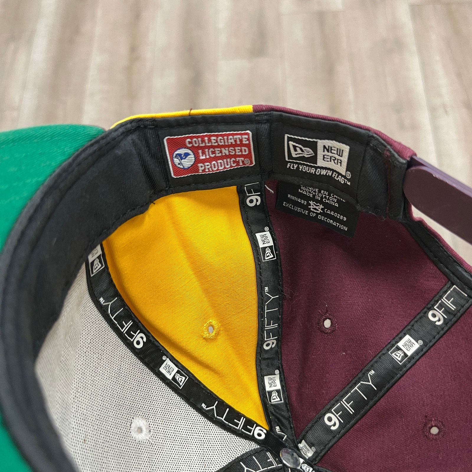 New Era Arizona State Sun Devils Color Block Snapback Hat Cap Size ONE SIZE - 3 Thumbnail