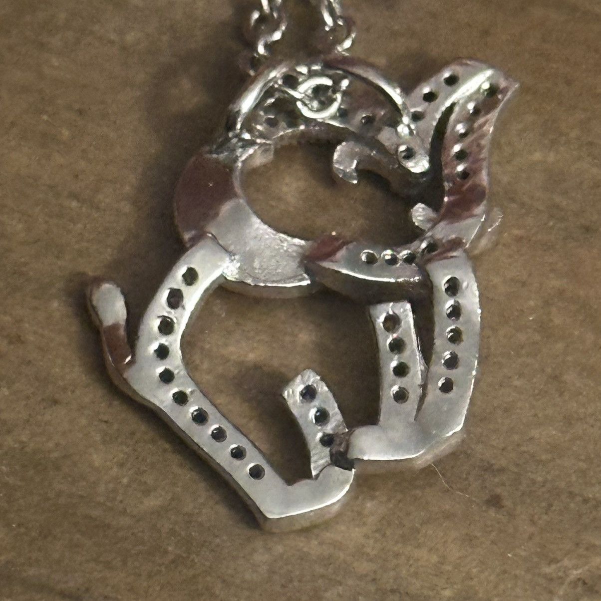 Other Silver tone Cubic Zirconia elephant pendant necklace Size ONE SIZE - 4 Thumbnail