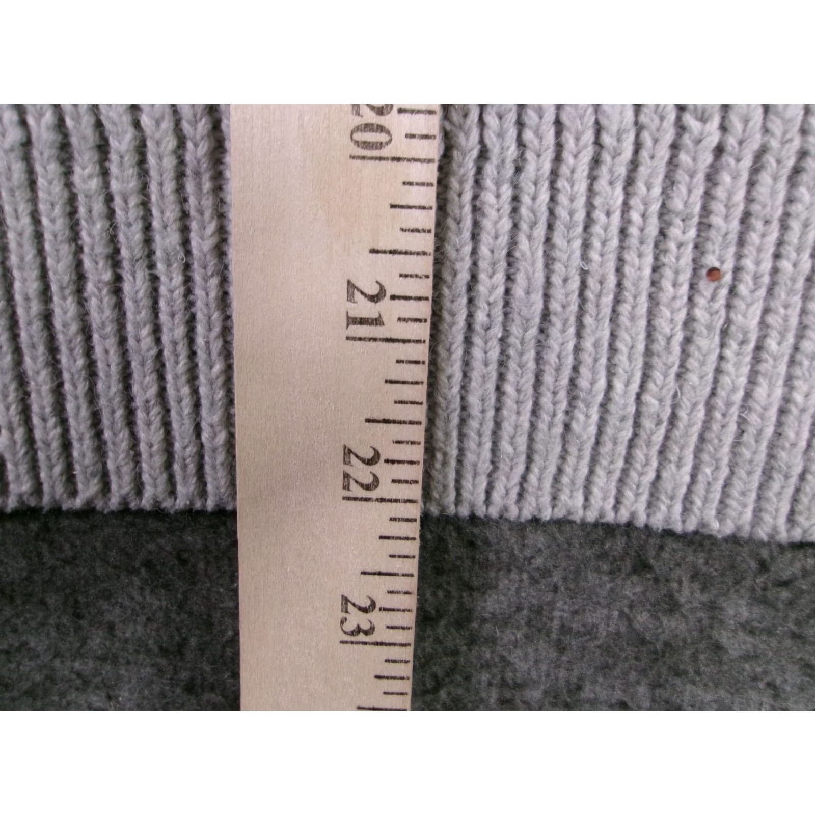 Vintage MISSLOOK Sweater Womens M Gray Funnel Neck Half Zip Ribbed Chunky Pullover Size M / US 6-8 / IT 42-44 - 5 Thumbnail