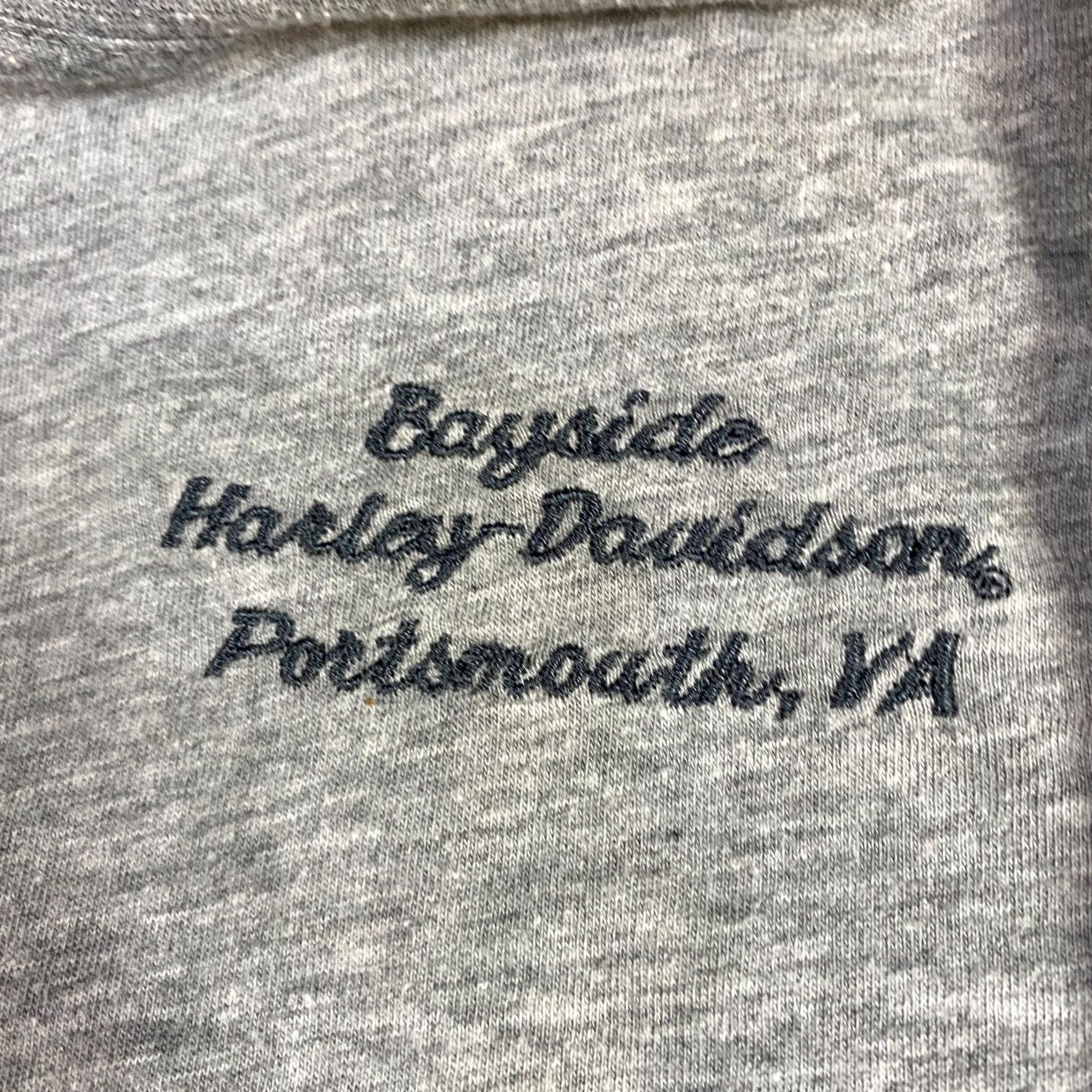 Harley Davidson Harley-Davidson T-Shirt Women S Gray Embroidered Double-Sided Portsmouth VA Vintage: No Size S / US 4 / IT 40 - 7 Thumbnail