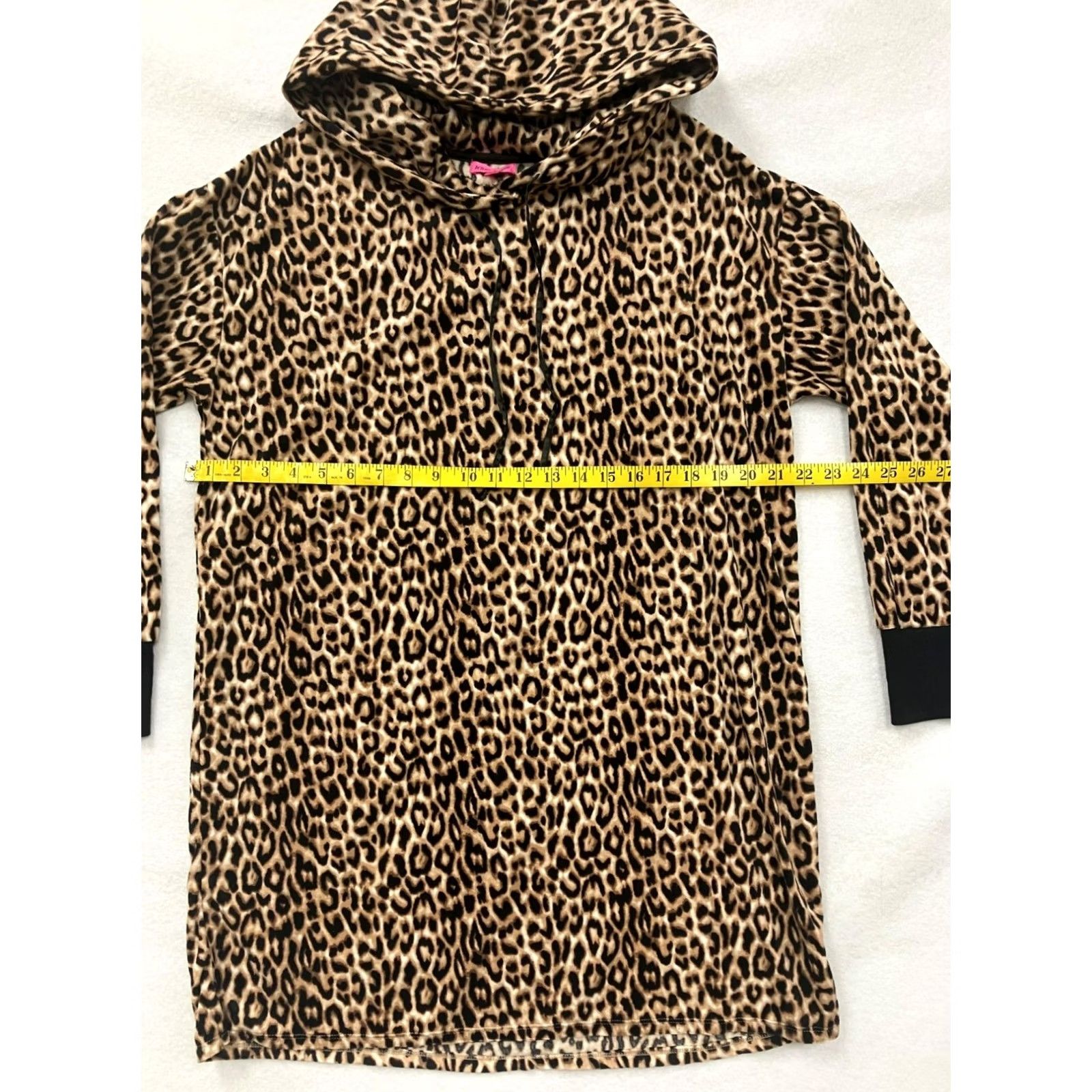 Betsey Johnson Betsey Johnson Pajama Top Women Medium Cheetah Print Tan Relaxed Shirt Size M / US 6-8 / IT 42-44 - 3 Thumbnail