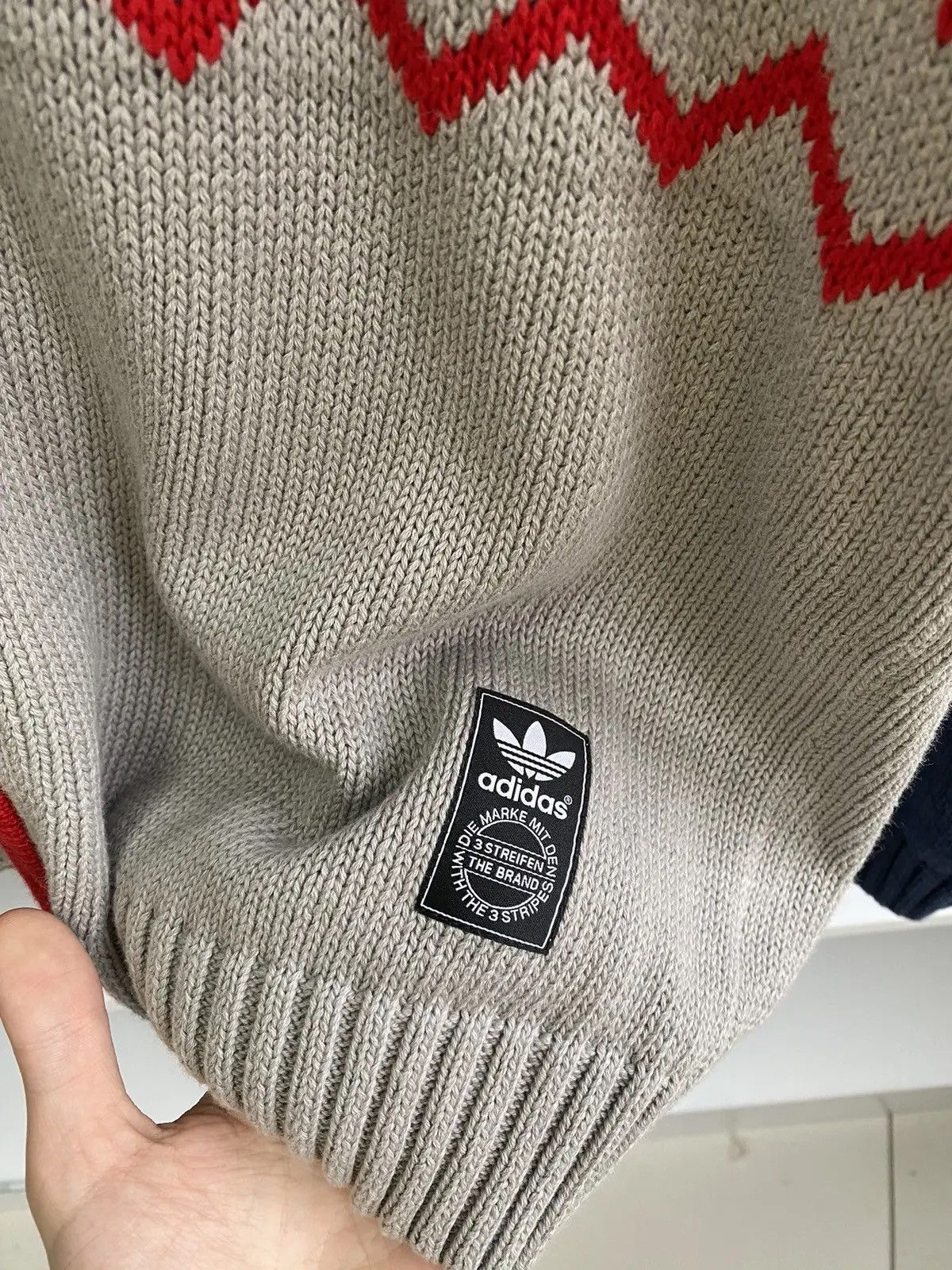 Adidas × Vintage Vintage Adidas Originals Knitted Zip Hoodie Size US L / EU 52-54 / 3 - 4 Thumbnail