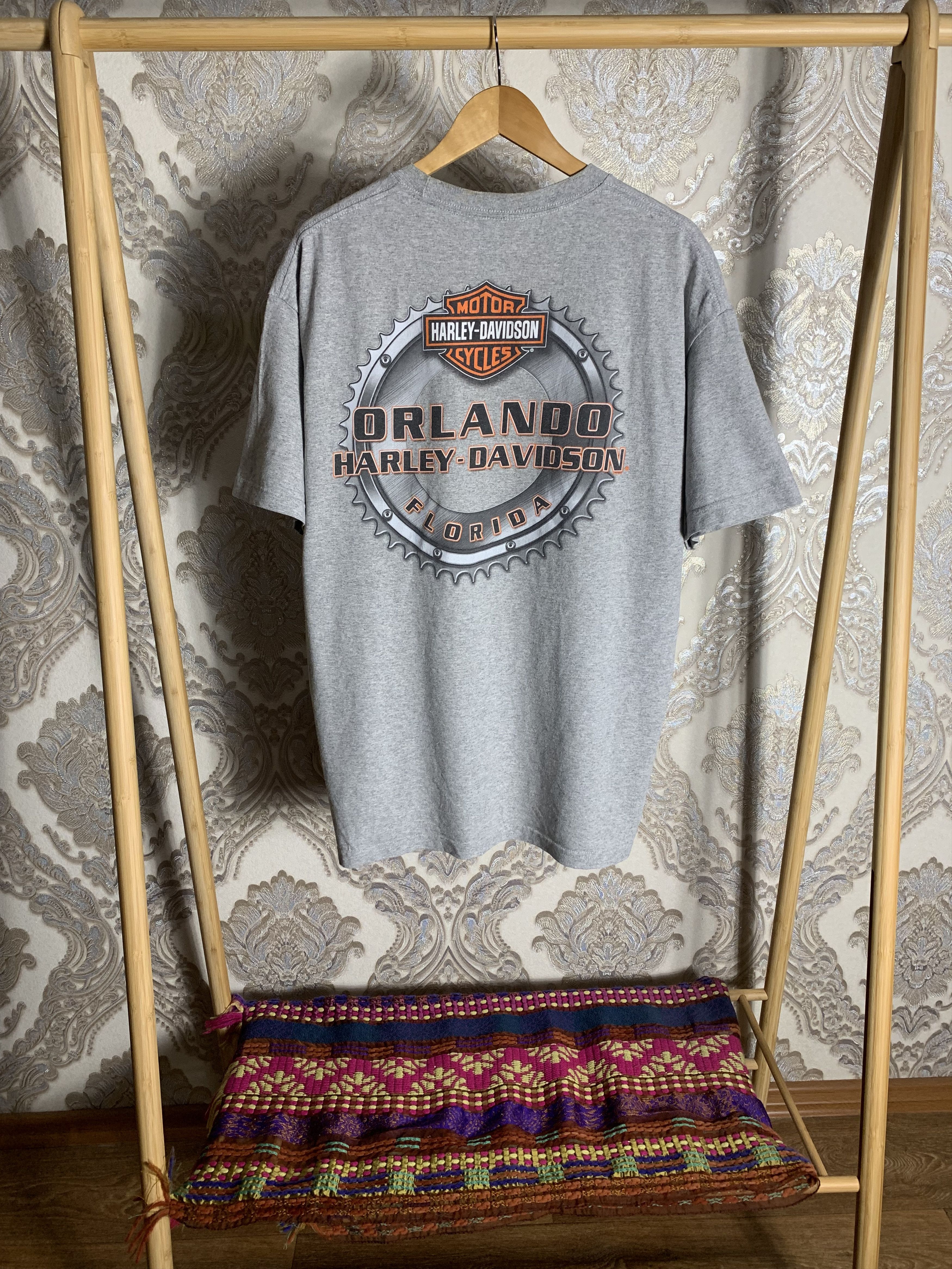 Harley Davidson VINTAGE HARLEY DAVIDSON MOTORCYCLE FLORIDA ORLANDO RETRO 90s Size US XL / EU 56 / 4 - 5 Thumbnail