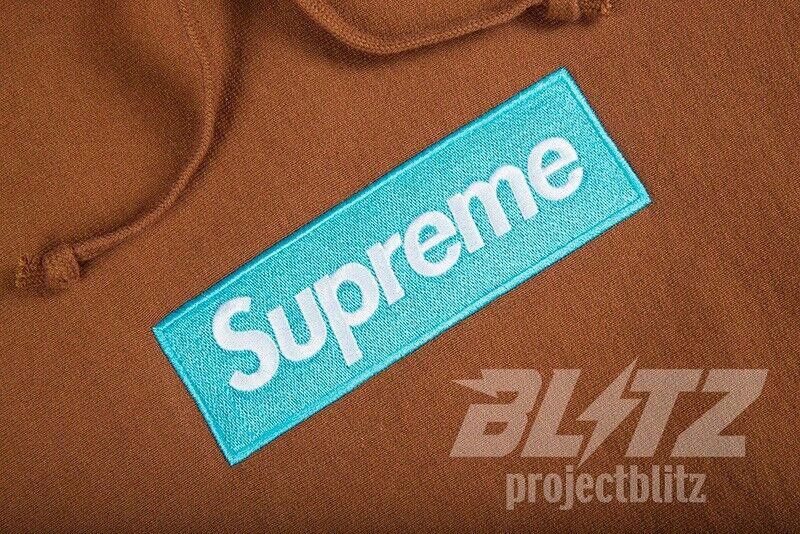 Supreme FW17 SUPREME BOX LOGO HOODED SWEATSHIRT HOODIE BROWN M Size US M / EU 48-50 / 2 - 3 Thumbnail