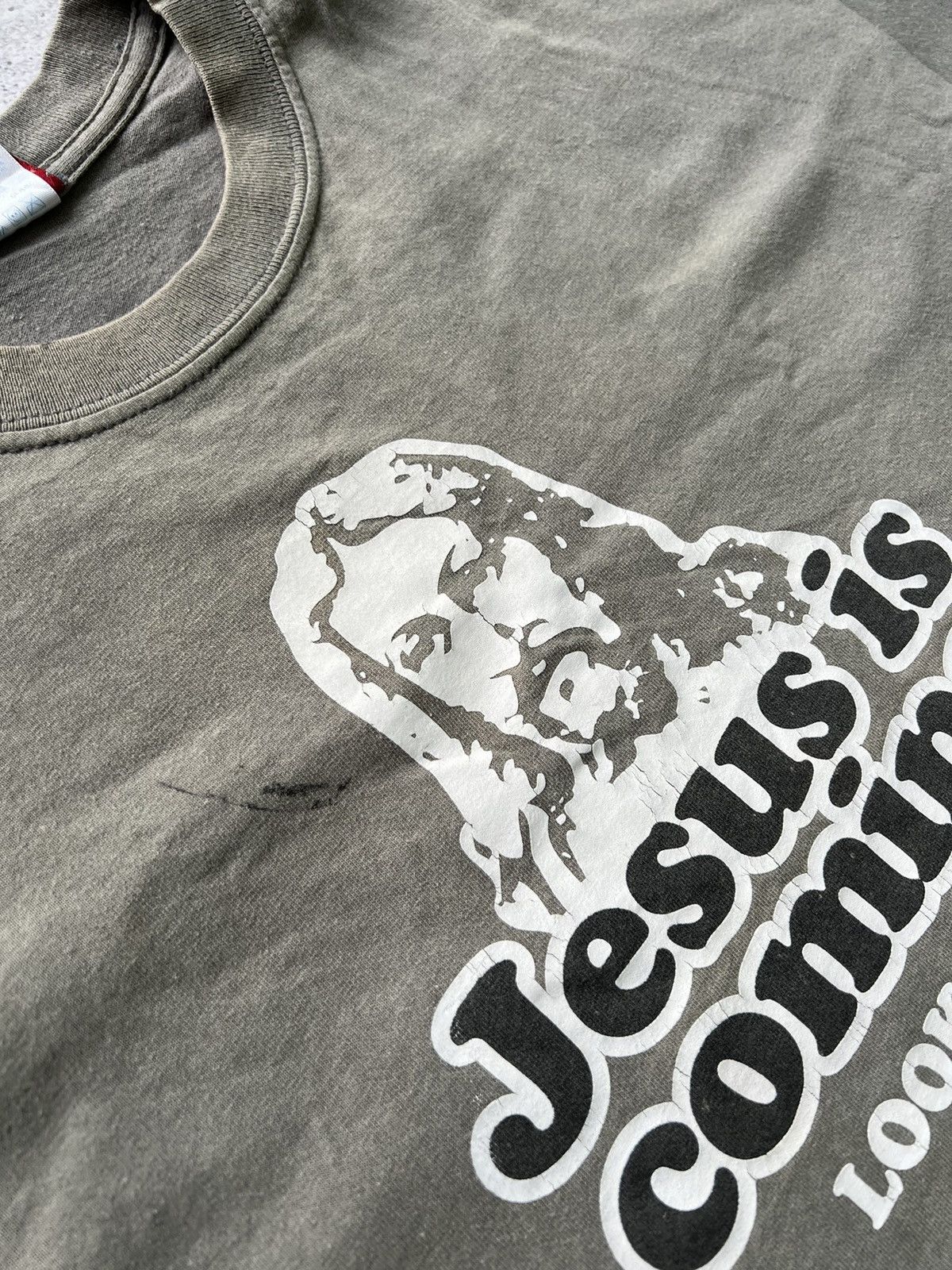 Hysteric Glamour 90s Jesus is coming Look Busy Streetwear T-Shirt Size US XL / EU 56 / 4 - 5 Thumbnail