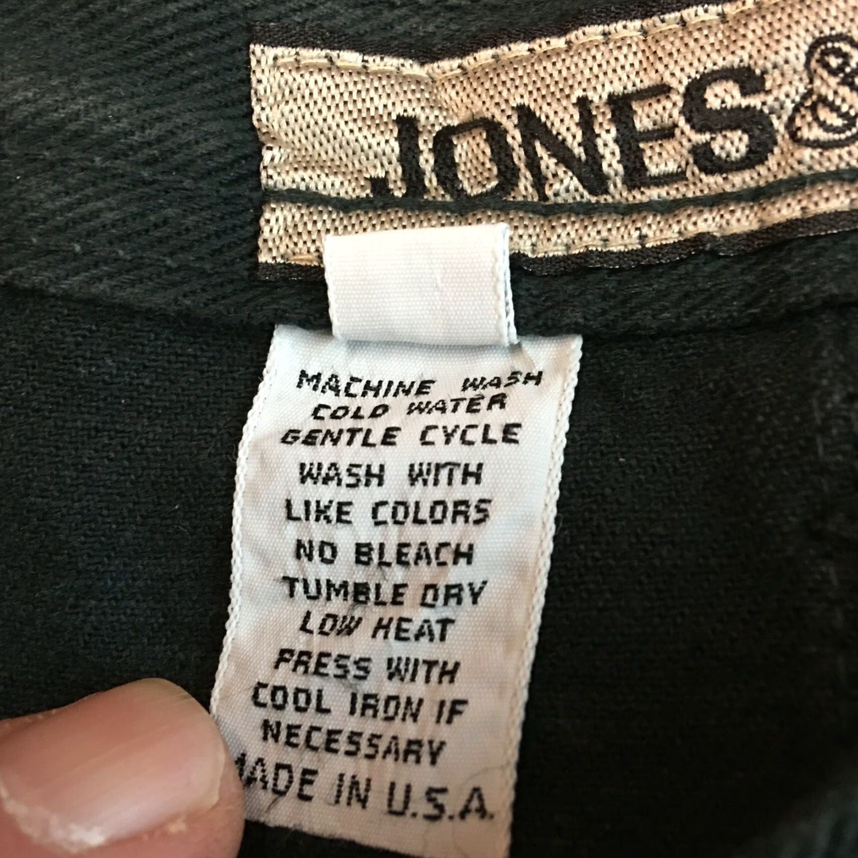 Vintage Jones And Company Womens Knee Length Denim Jean Skirt Button Front Casual Green Size 14 Size 36" / US 14 / IT 50 - 7 Thumbnail