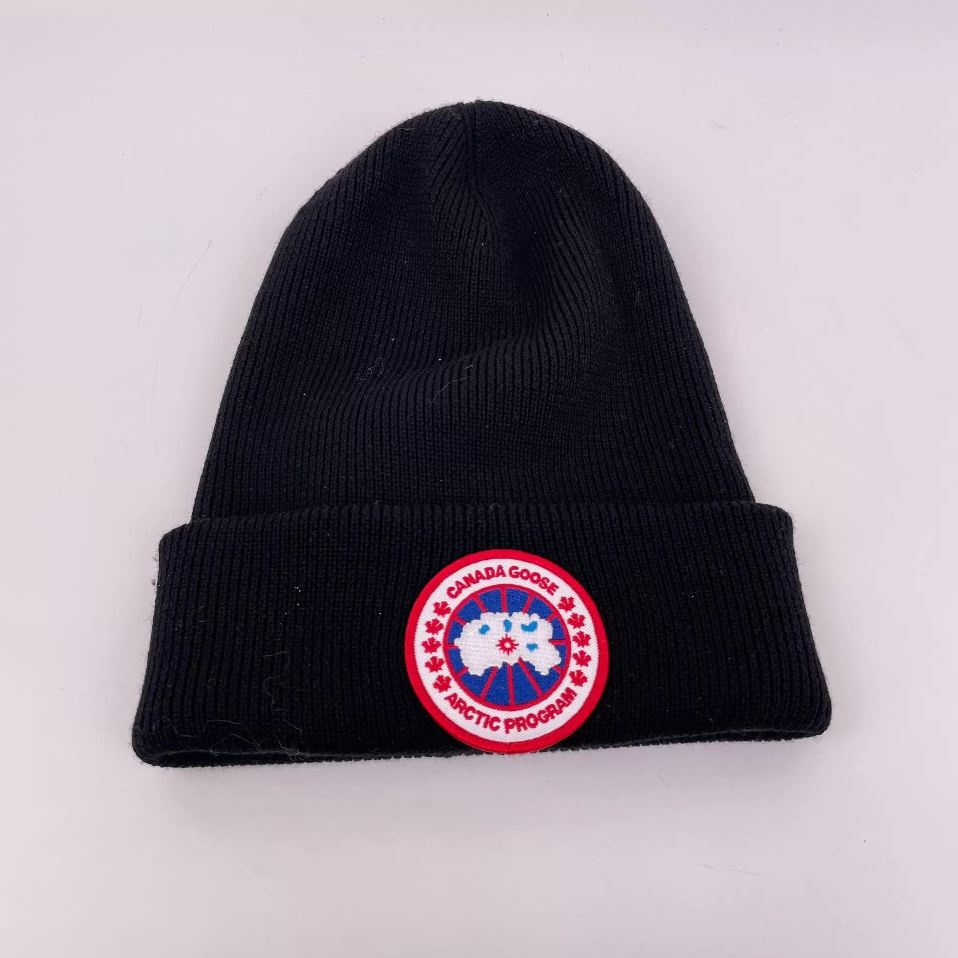 Canada Goose Canada Goose Knit Wool Beanie Black O/S Size ONE SIZE - 1 Thumbnail