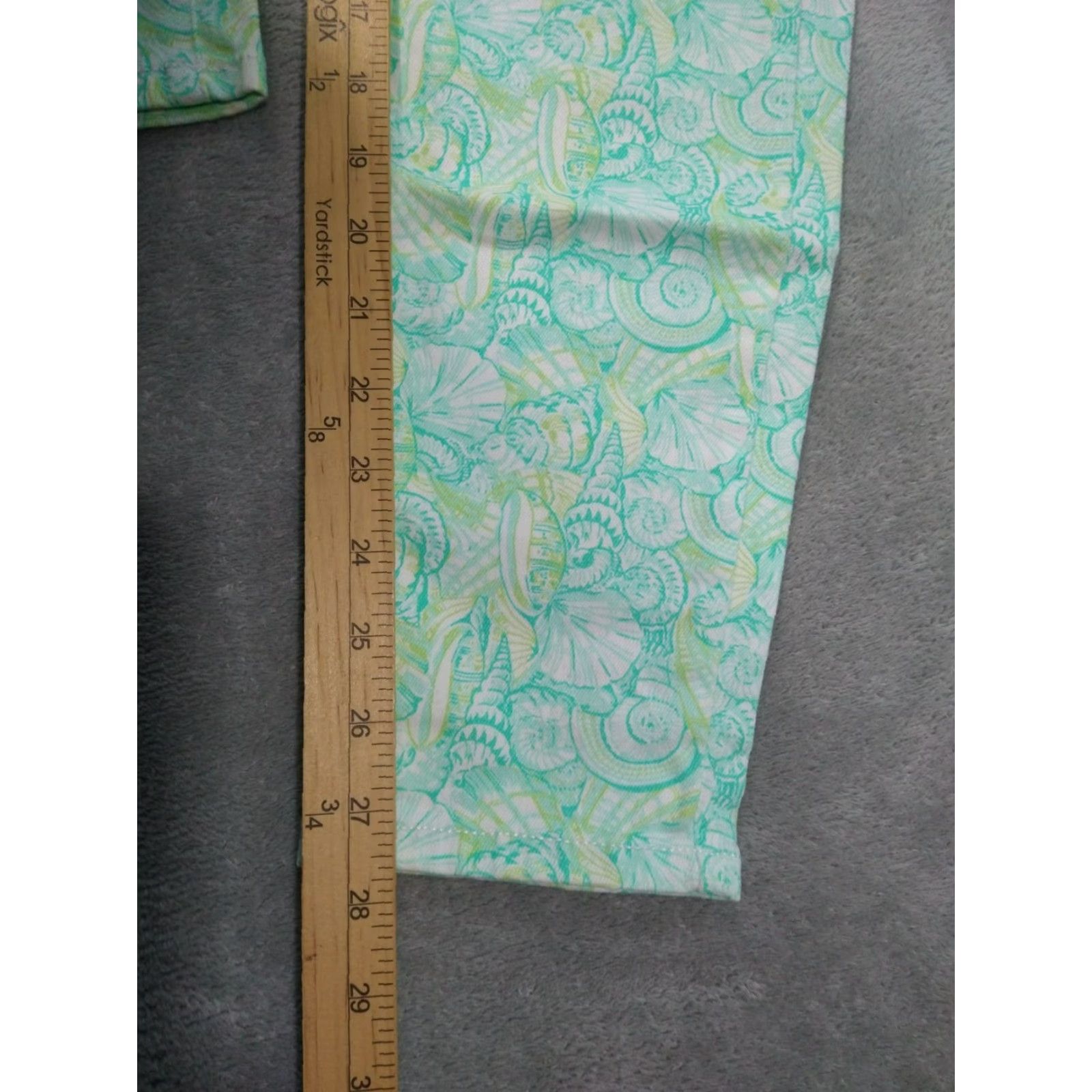 Vineyard Vines Vineyard Vines Jeans Womens 6 Green Nantucket Seashells Skinny Stretch Casual Denim 5-Pocket Design Womens Skinny 6 Green Cotton Spandex Size 28" / US 6 / IT 42 - 5 Thumbnail