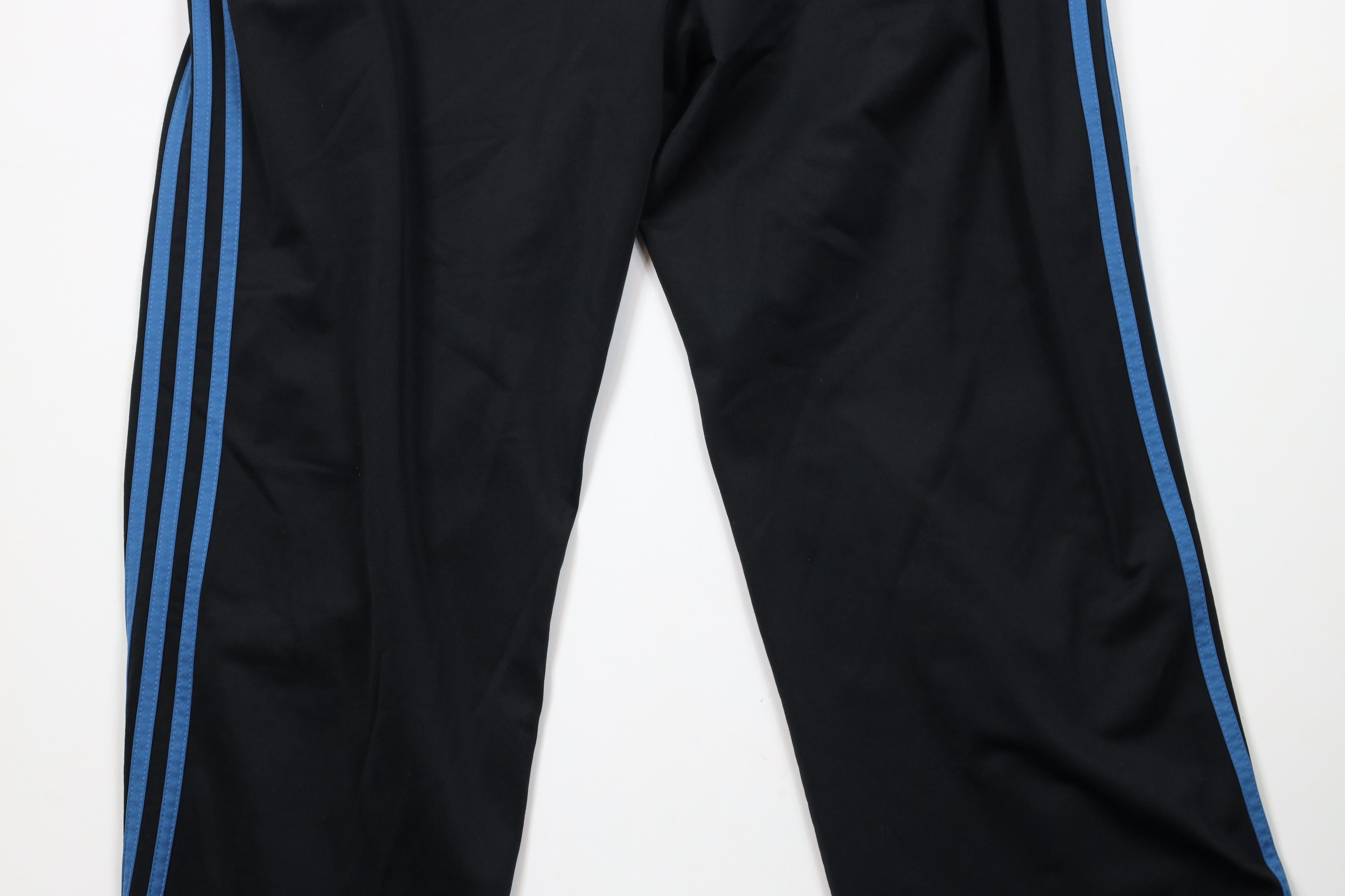 Adidas × Vintage Vintage Y2K Adidas Striped Wide Leg Sweatpants Pants Black Size US 36 / EU 52 - 10 Thumbnail