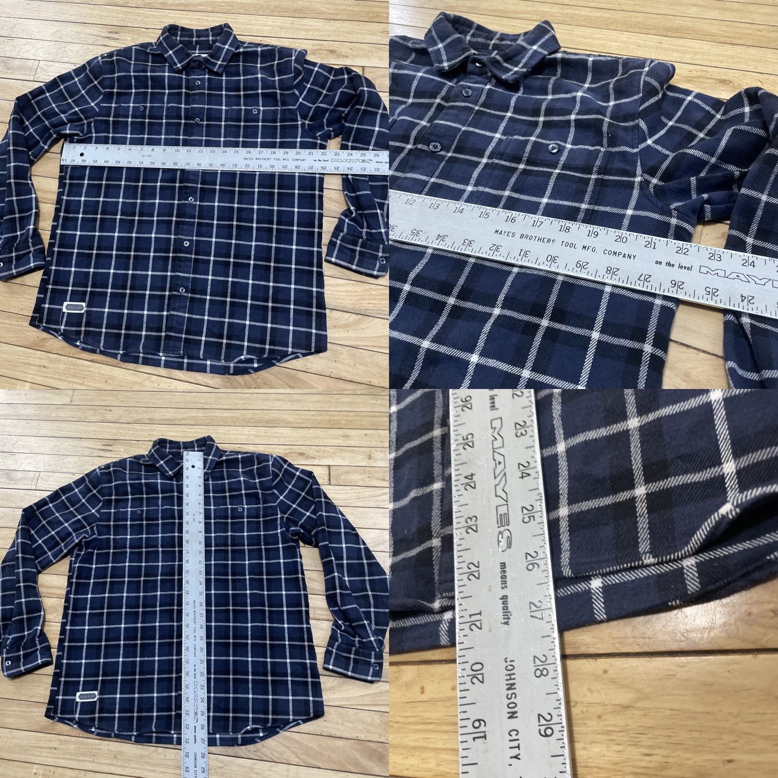 Vintage VINTAGE Woolrich Figgy Active R/S Cotton Flannel Shirt Men M Blue Plaid Thick Surf Blanket Shirt Size US M / EU 48-50 / 2 - 8 Thumbnail