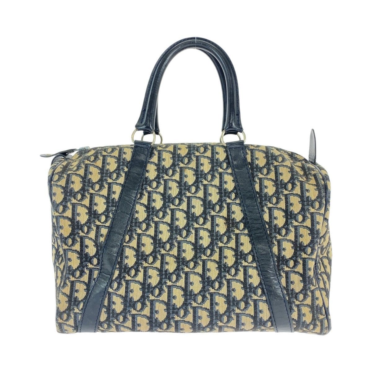 Dior Dior Dior Vintage Trotter Canvas/Leather Handbag Canvas Handbag in Very Good Condition Size ONE SIZE - 1 Thumbnail