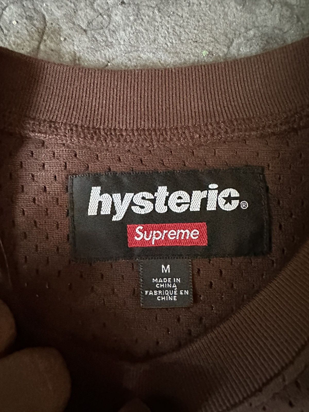 Hysteric Glamour × Supreme Supreme x Hysteric Glamour Mesh Long Sleeve Brown FW24 Size US M / EU 48-50 / 2 - 2 Thumbnail
