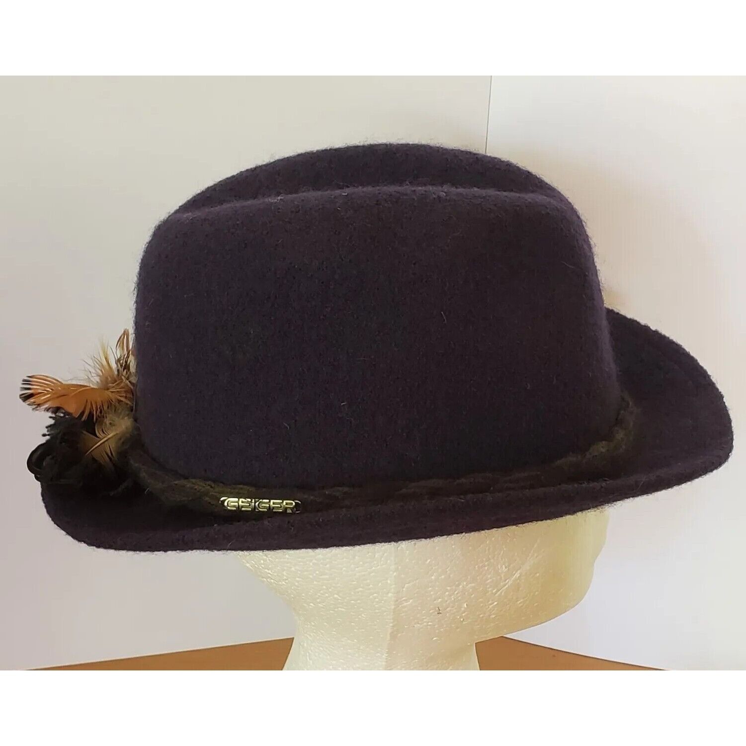 Orvis Geiger Tyrolean Wool Fedora Hat Sz 7 56 Orvis Bavarian Alpin Size ONE SIZE - 2 Thumbnail