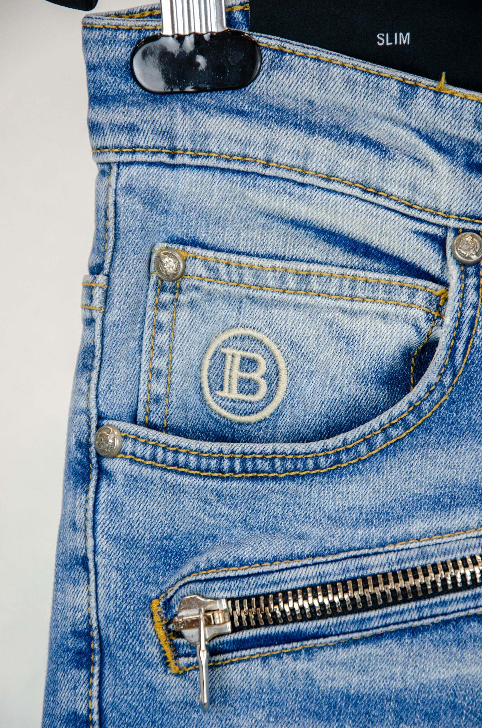 Balmain Balmain Slim Biker Jeans – Size 30 (Made in Japan) Size US 30 / EU 46 - 4 Thumbnail